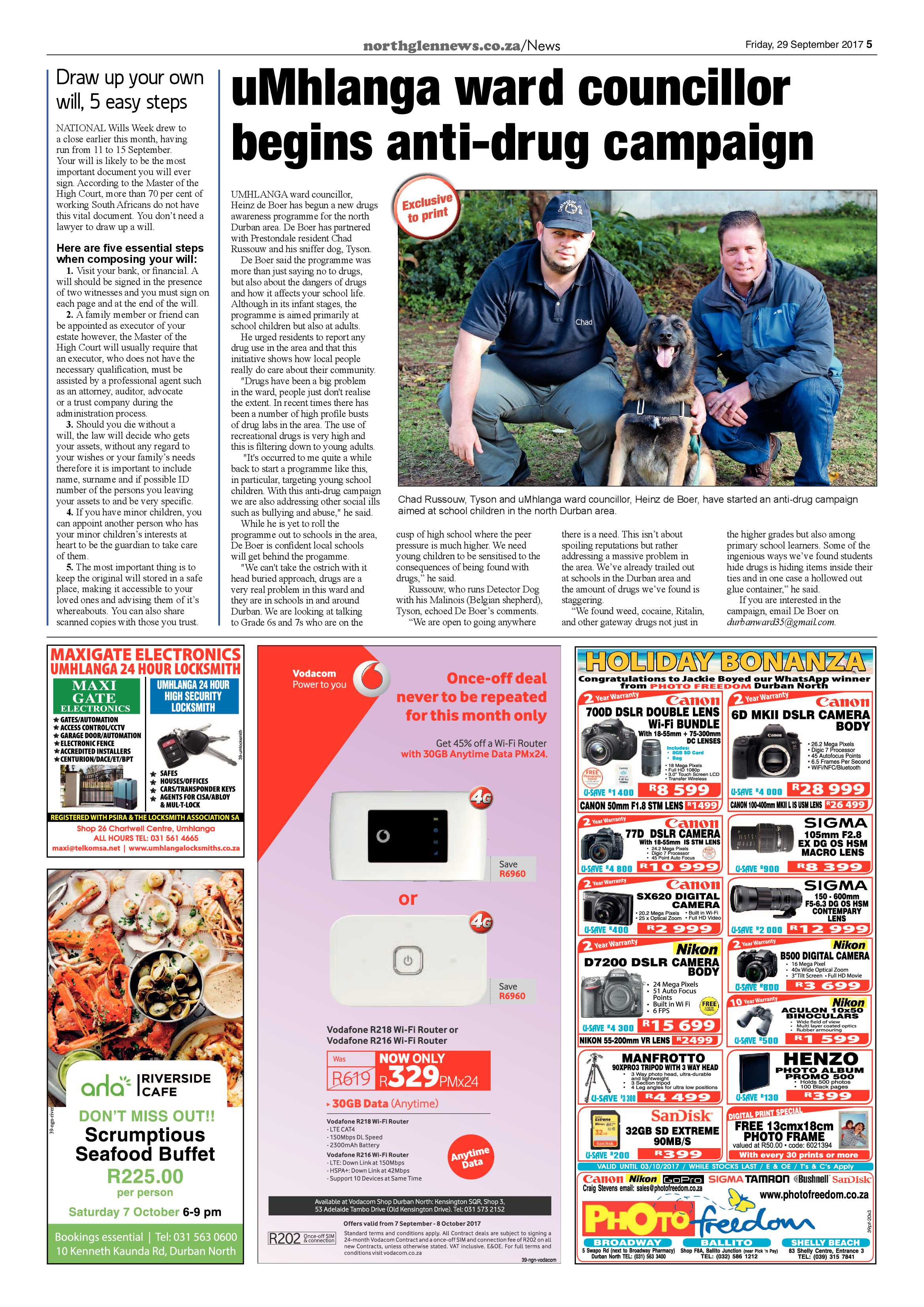 Northglen News 29 September 2017 page 5