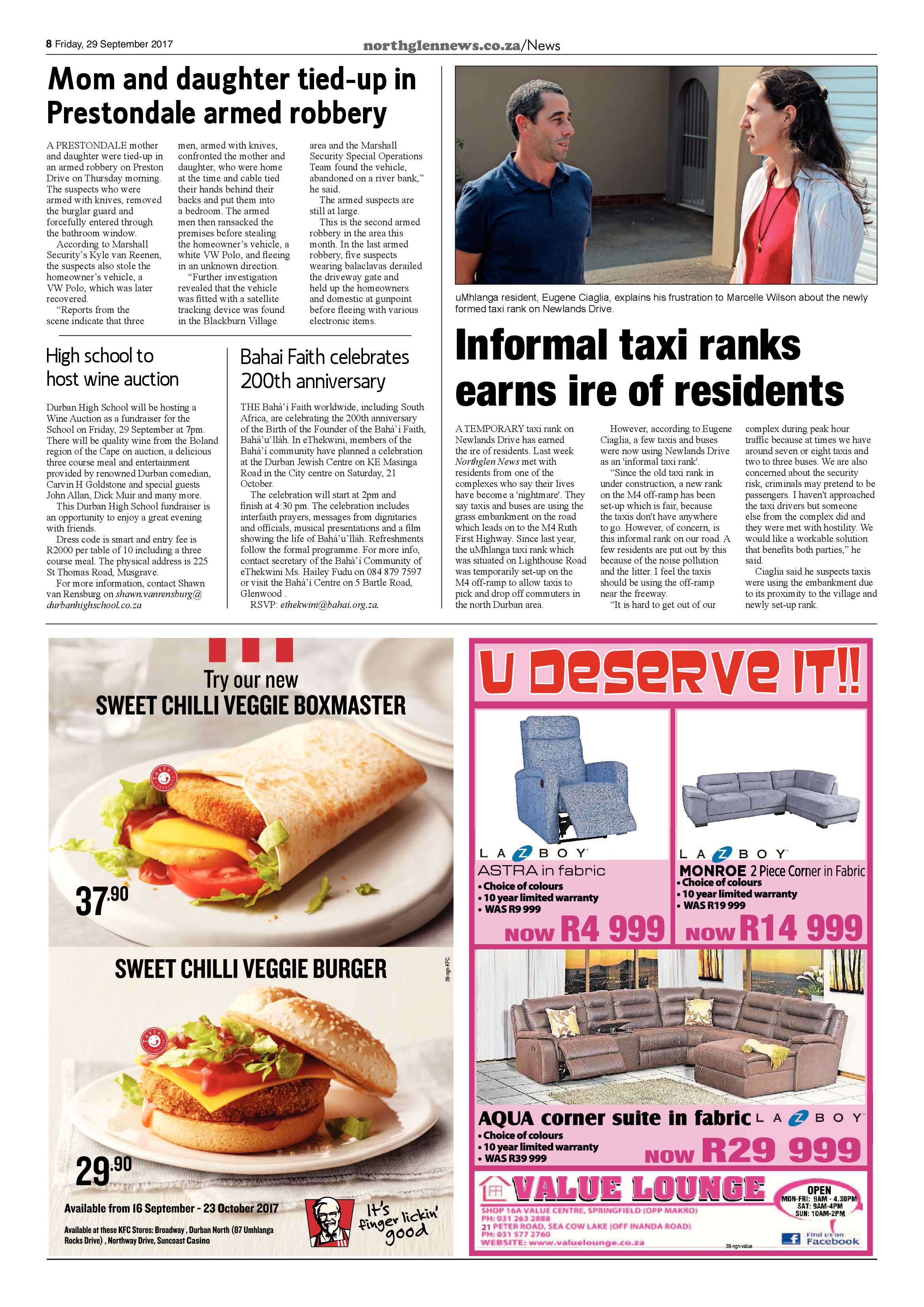 Northglen News 29 September 2017 page 8