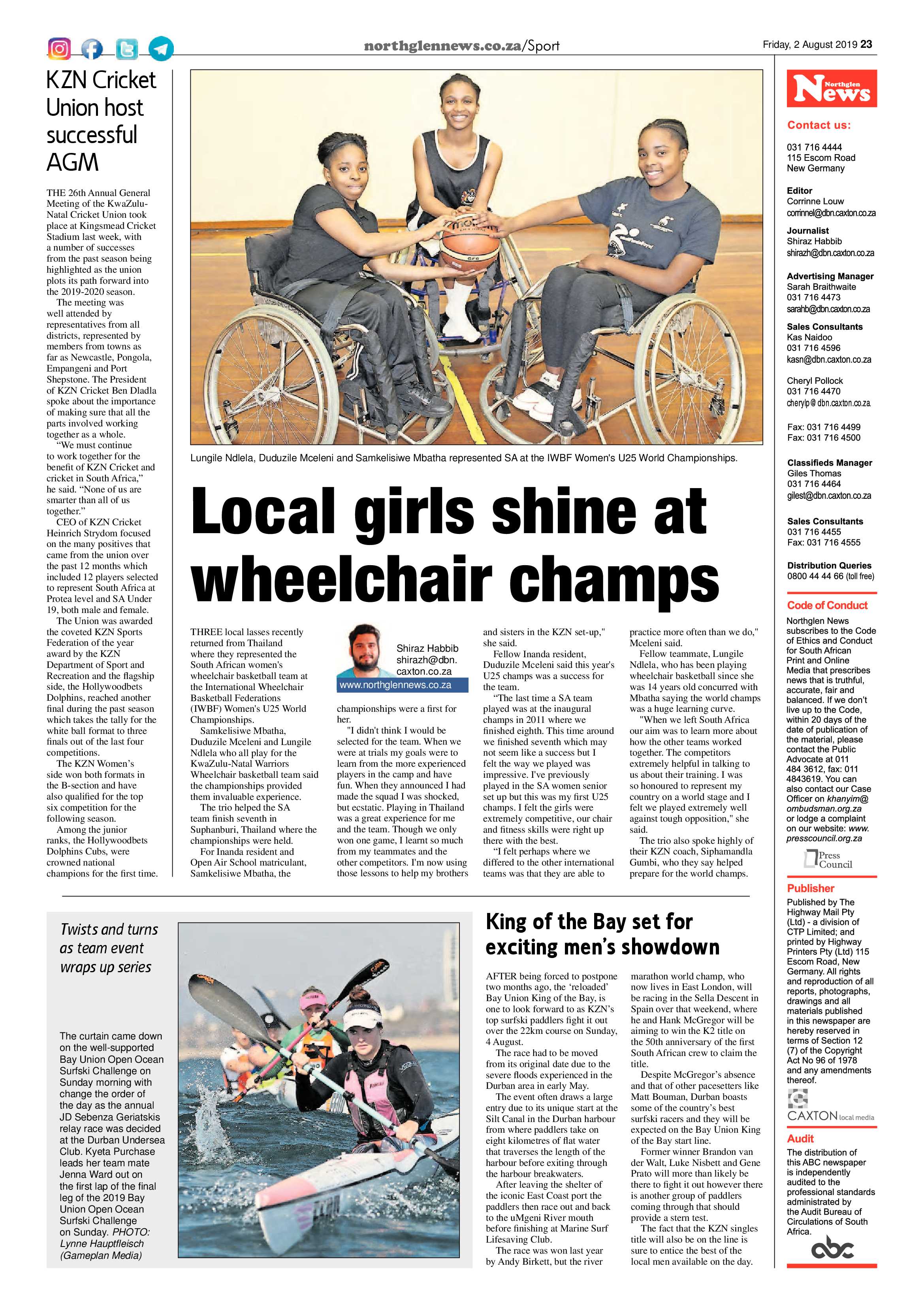 Northglen News 2 August 2019 page 23