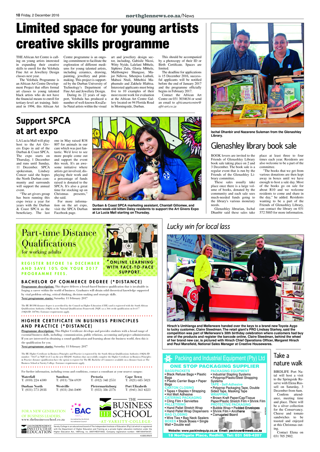 Northglen News 2 December 2016 page 10