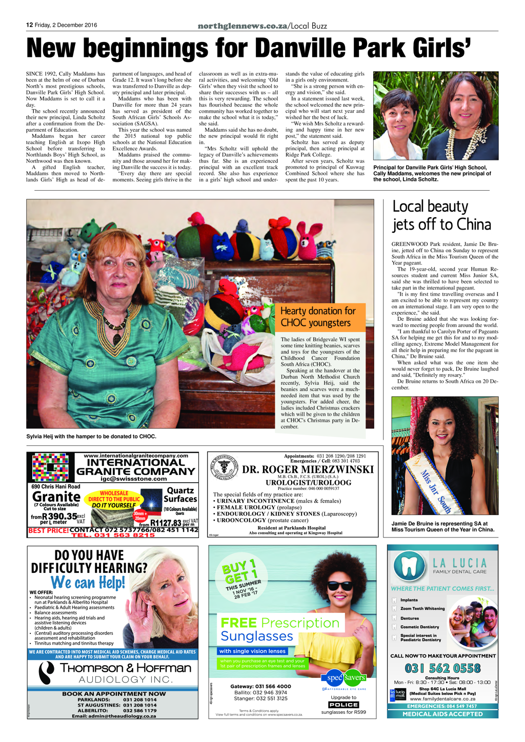 Northglen News 2 December 2016 page 12