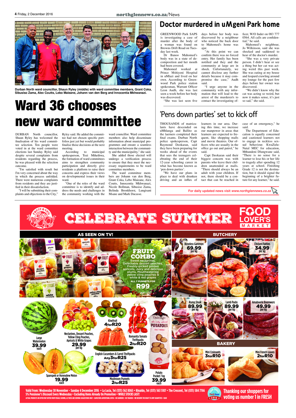 Northglen News 2 December 2016 page 4