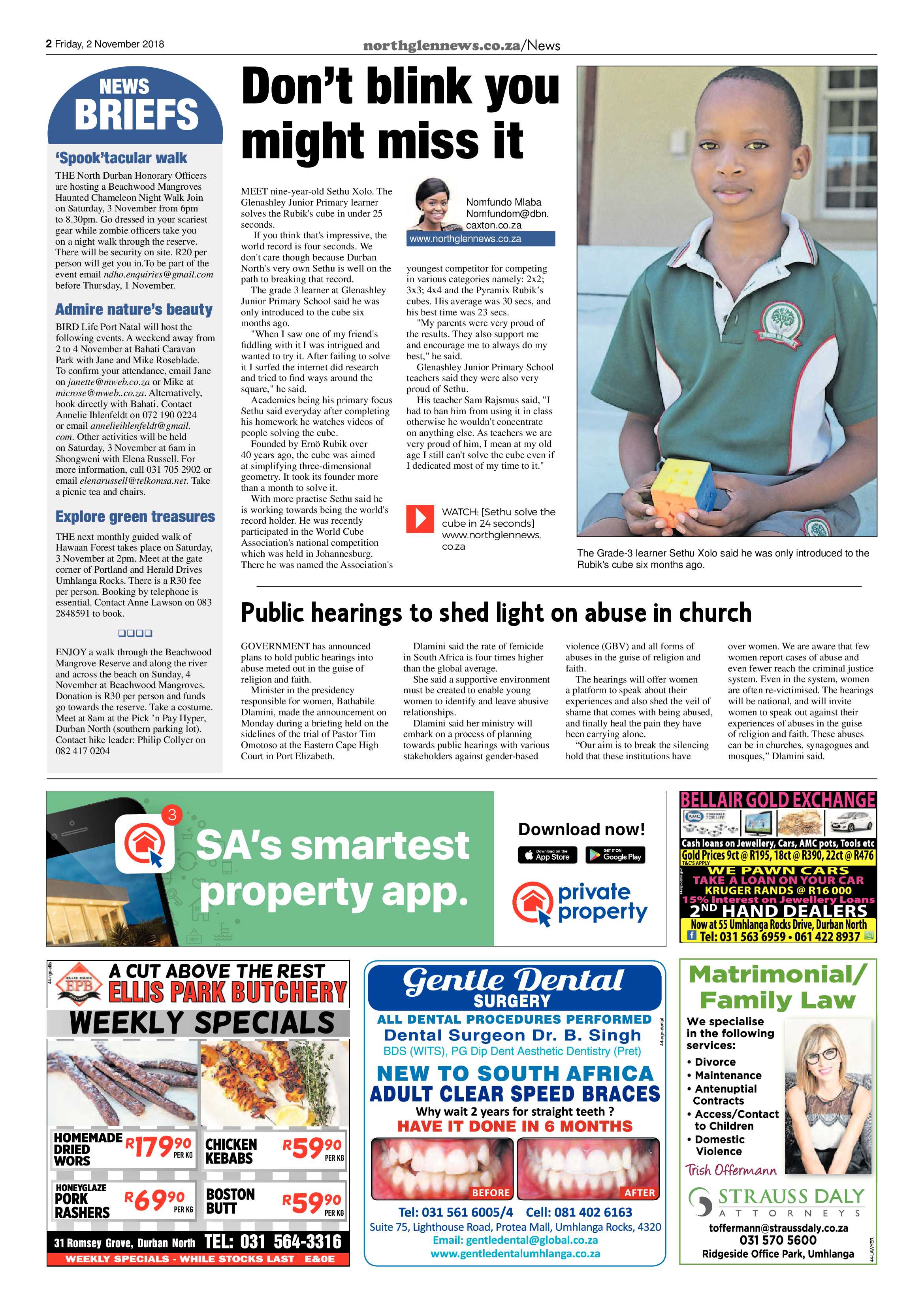 Northglen News 2 November 2018 page 2