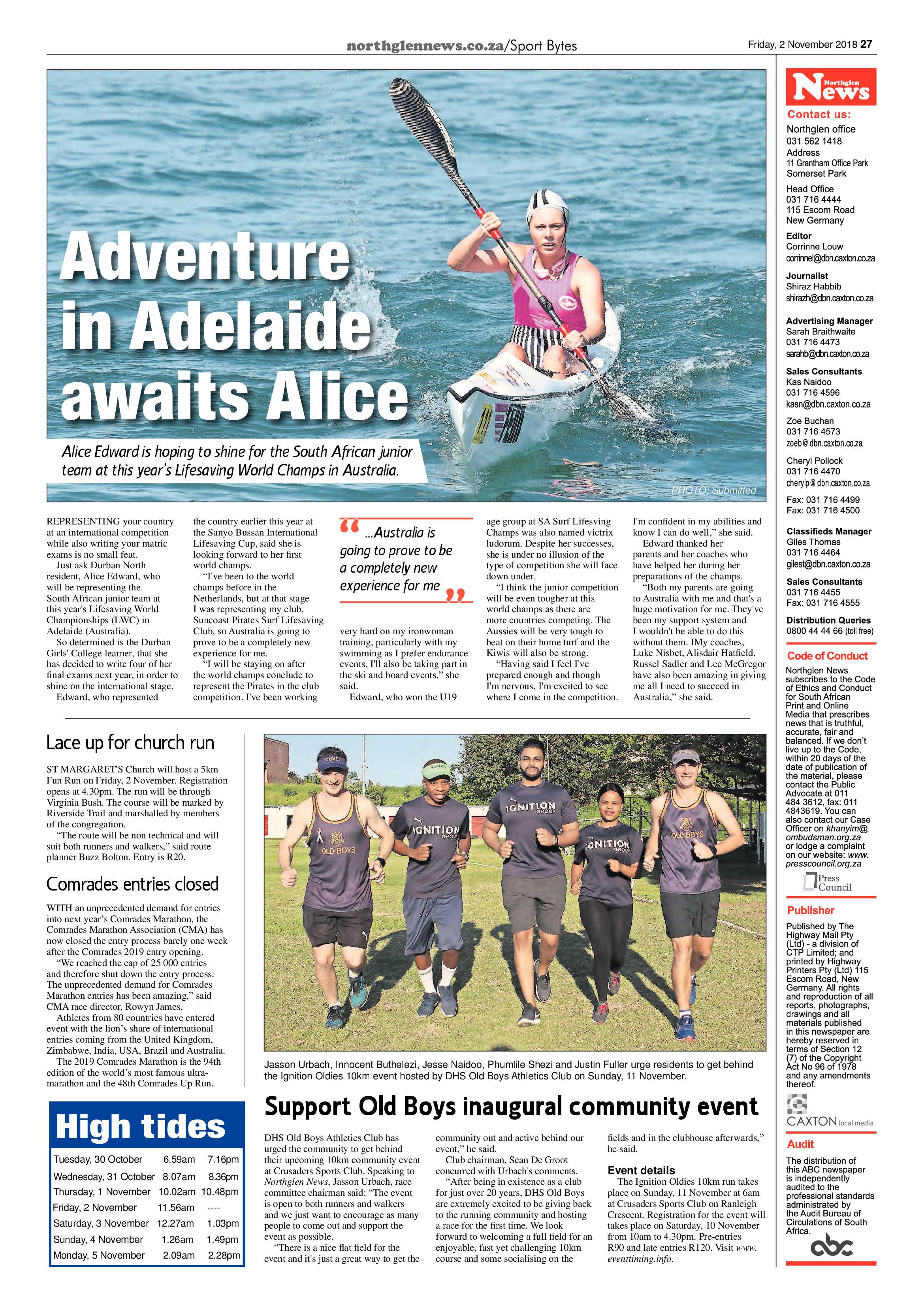 Northglen News 2 November 2018 page 27