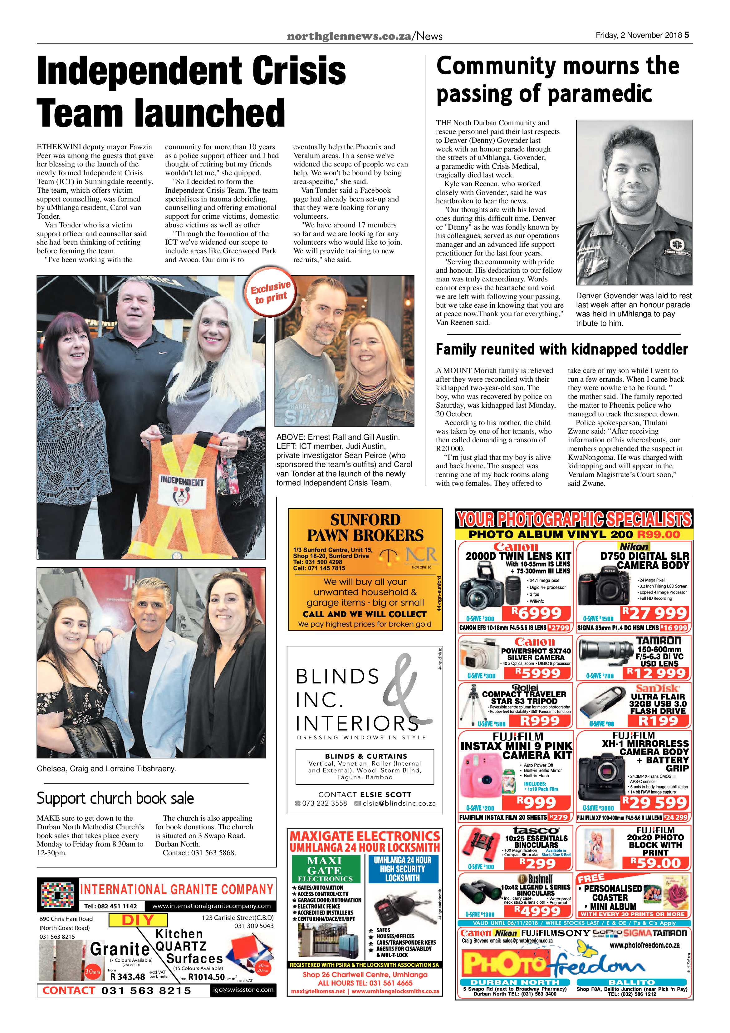 Northglen News 2 November 2018 page 5