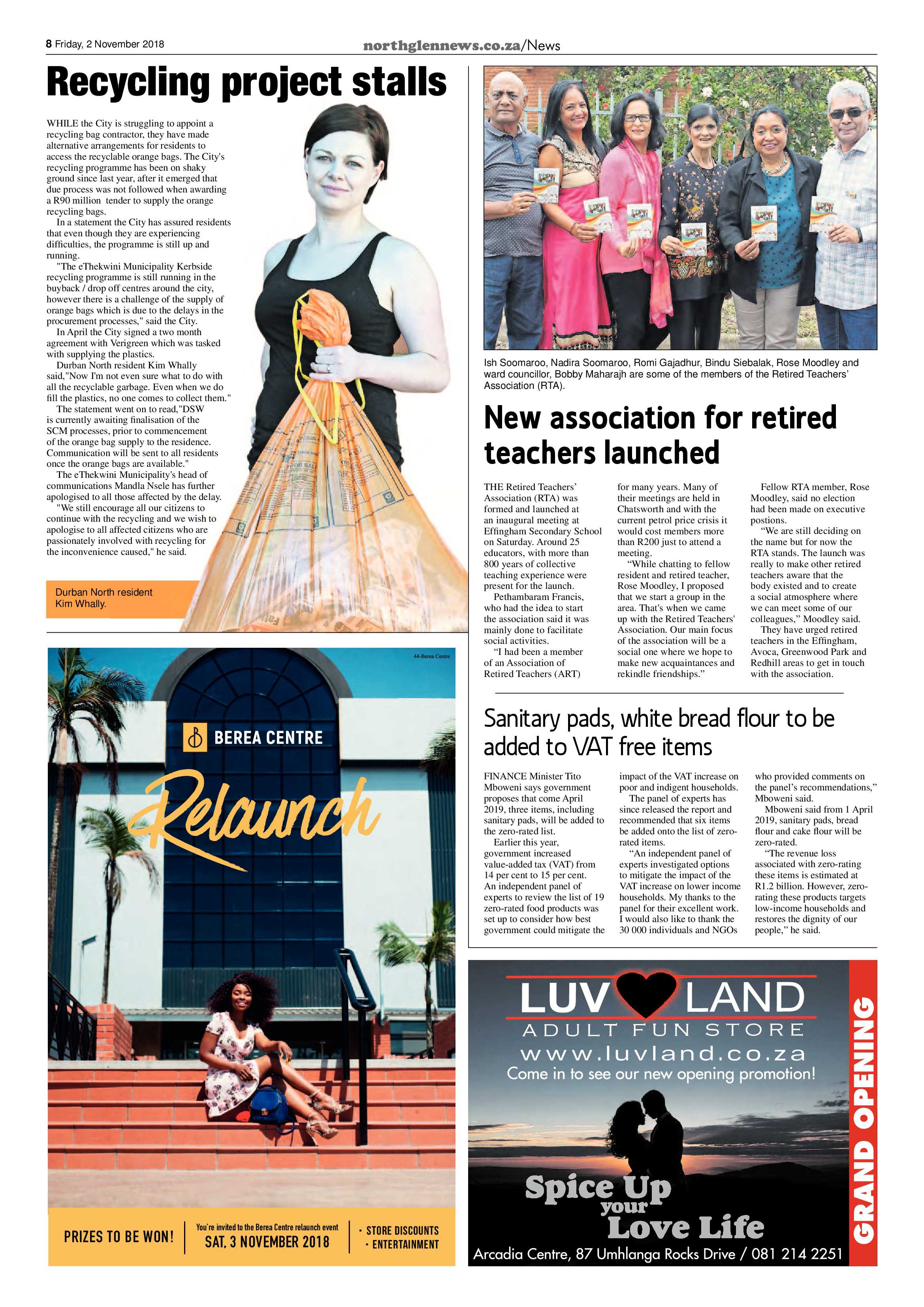 Northglen News 2 November 2018 page 8