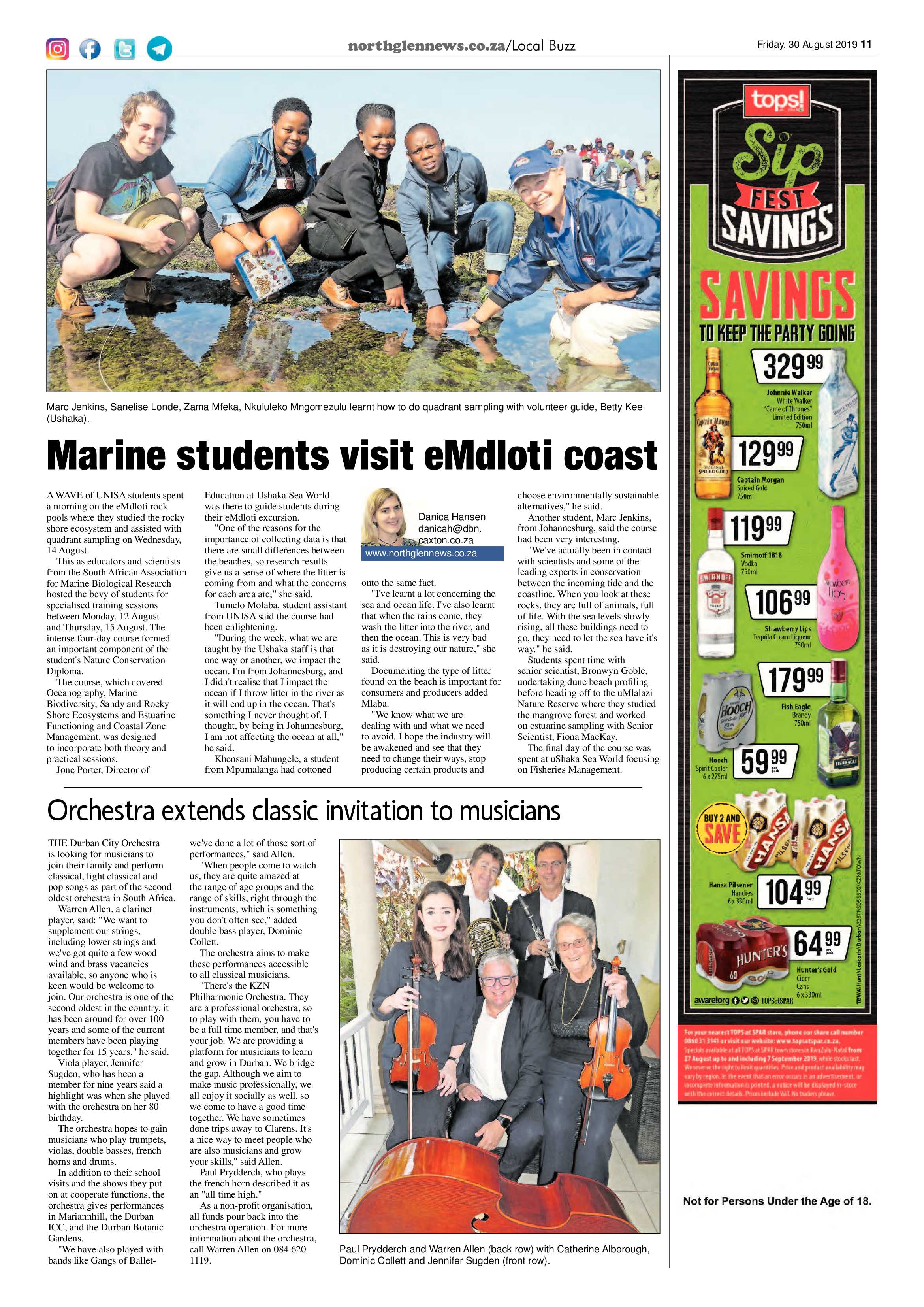 Northglen News 30 August 2019 page 11