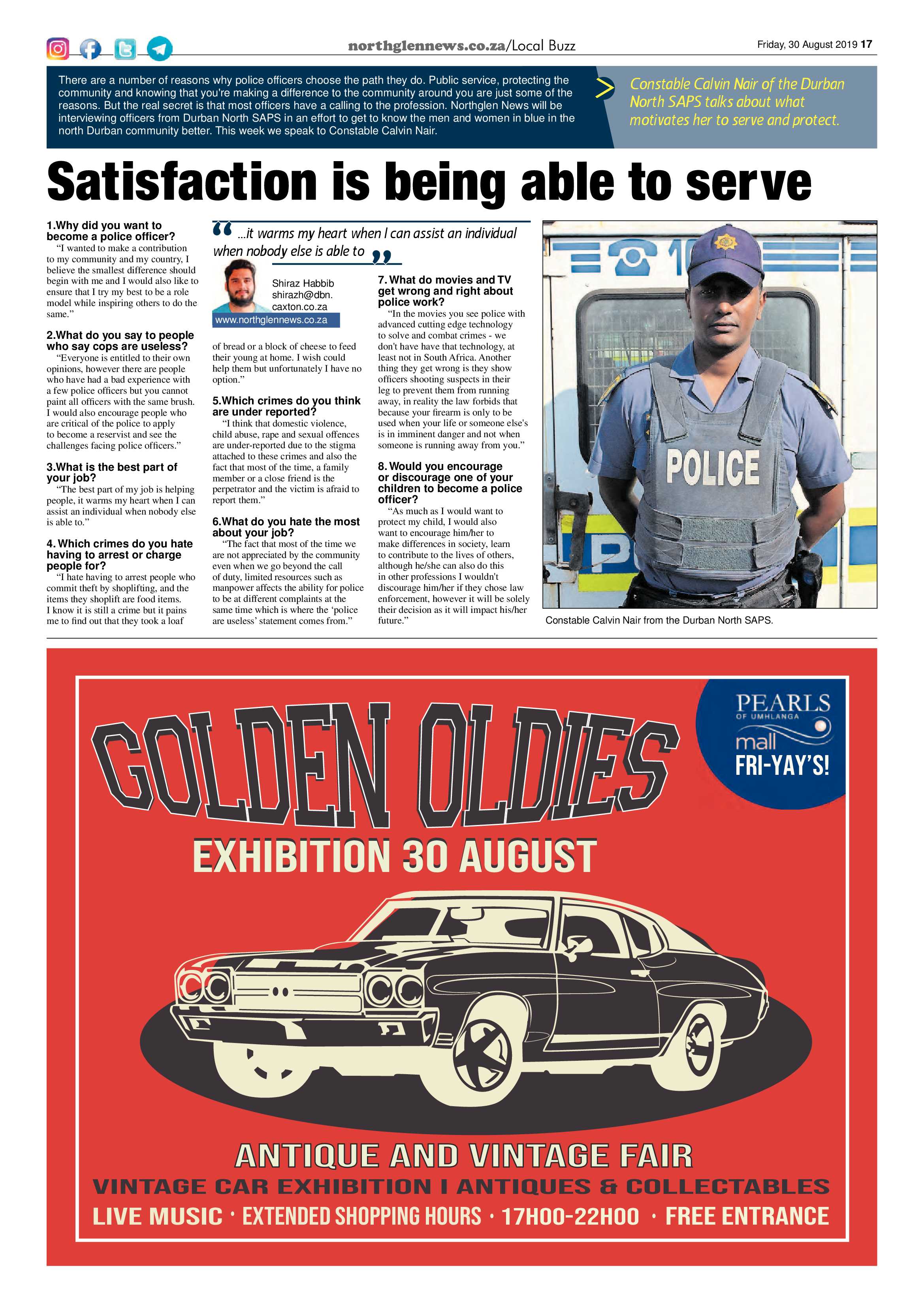 Northglen News 30 August 2019 page 17