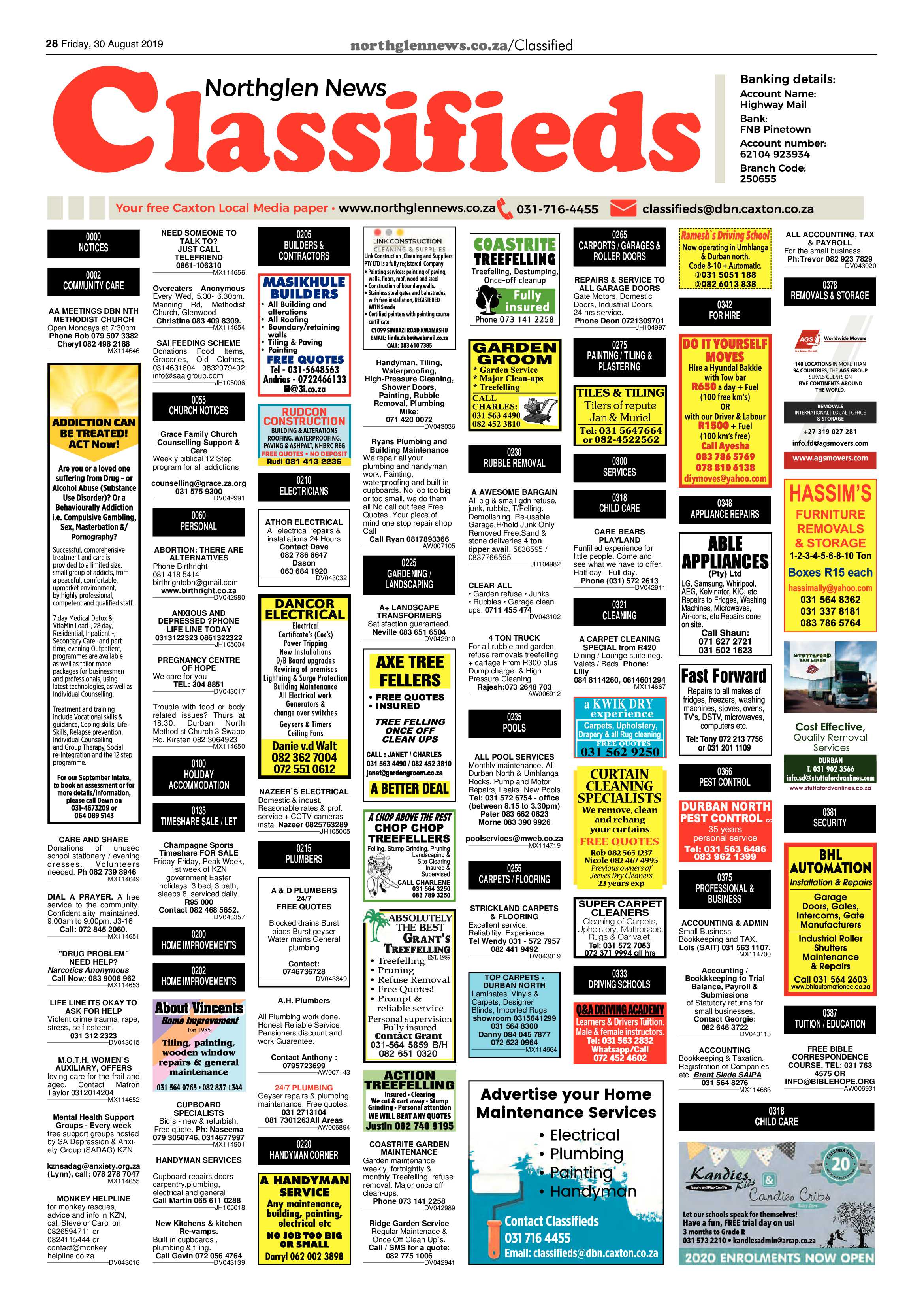 Northglen News 30 August 2019 page 28