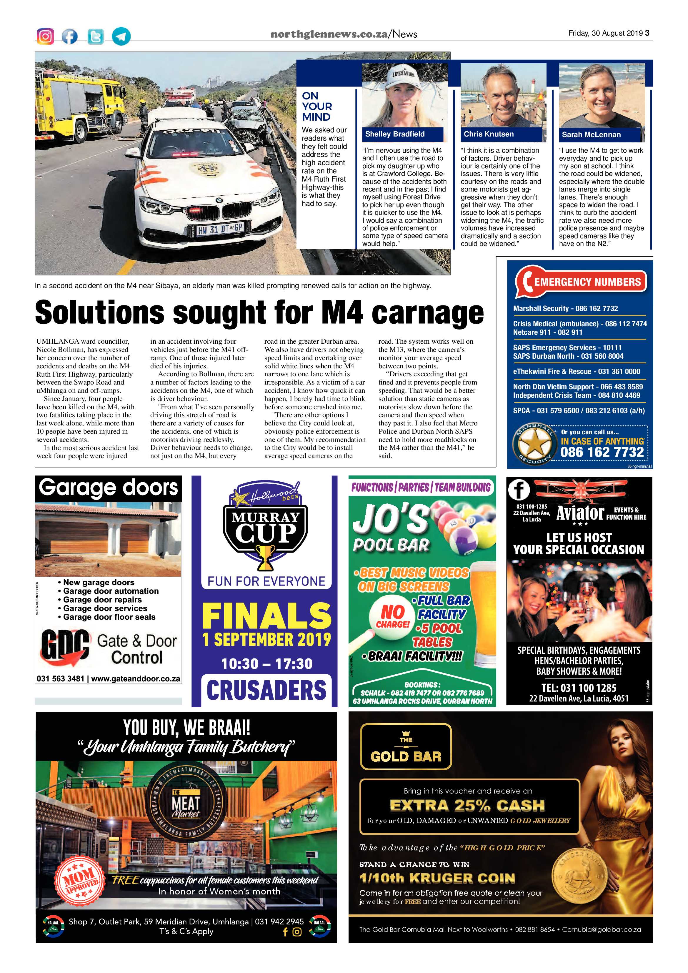 Northglen News 30 August 2019 page 3