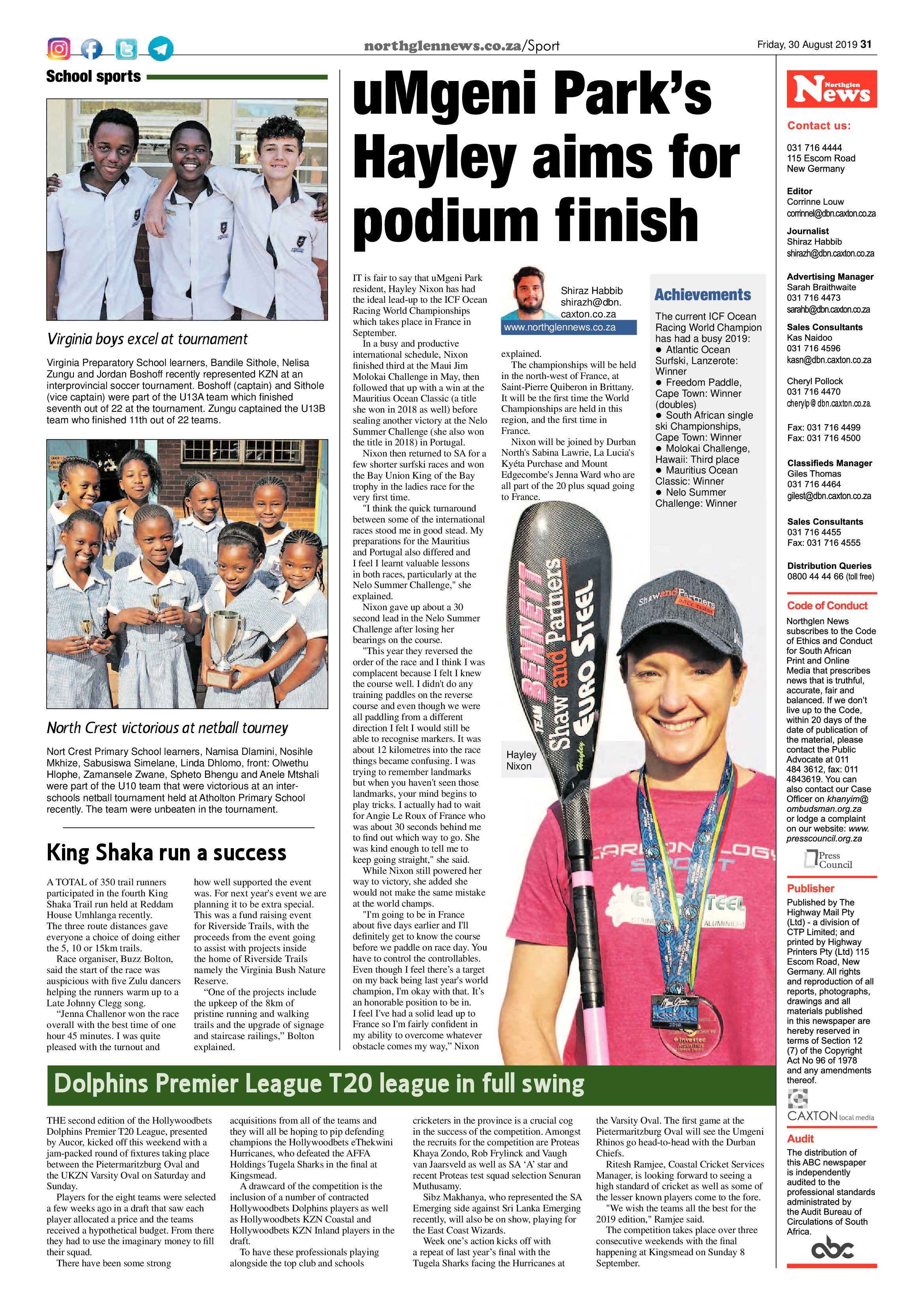 Northglen News 30 August 2019 page 31