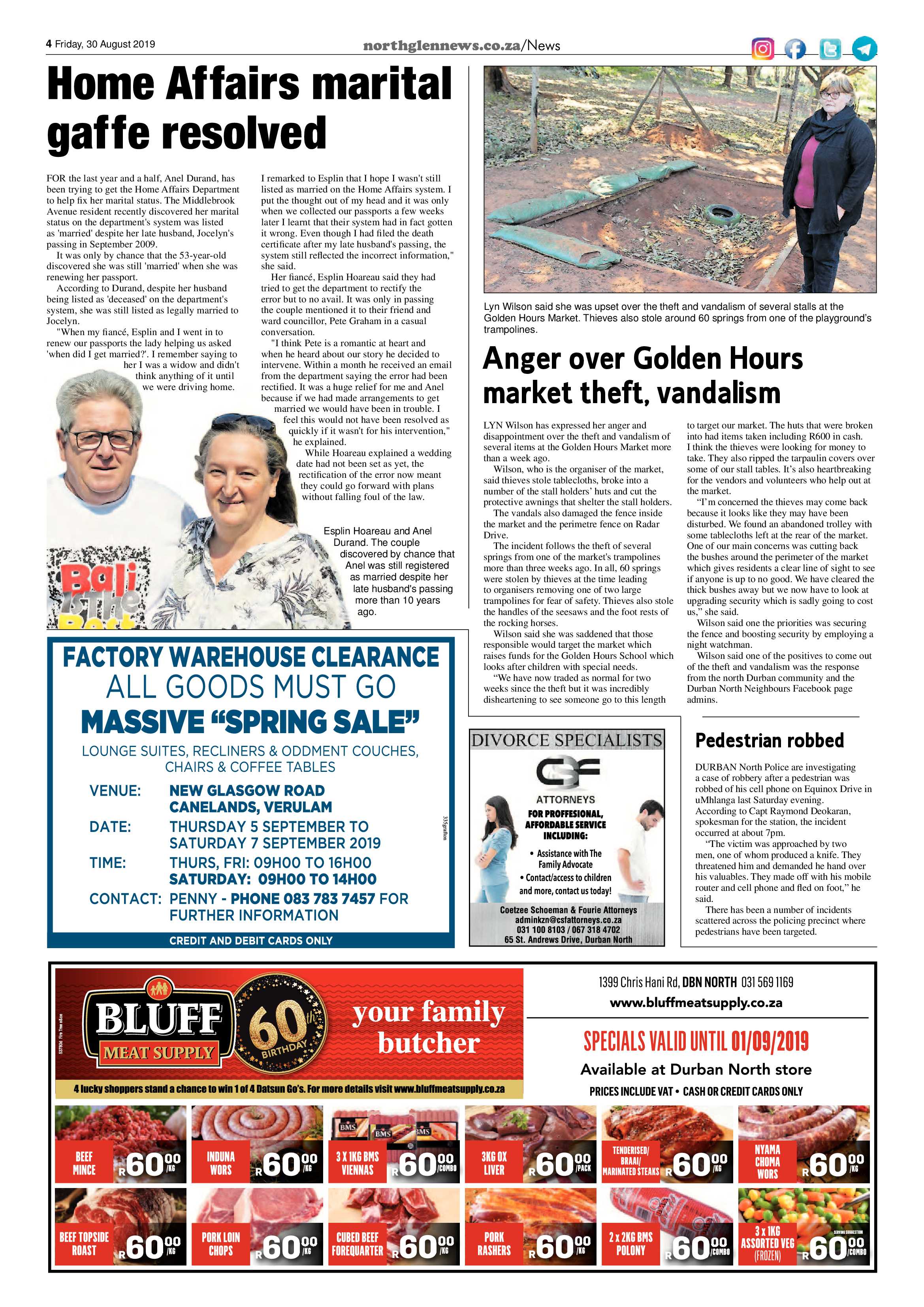 Northglen News 30 August 2019 page 4