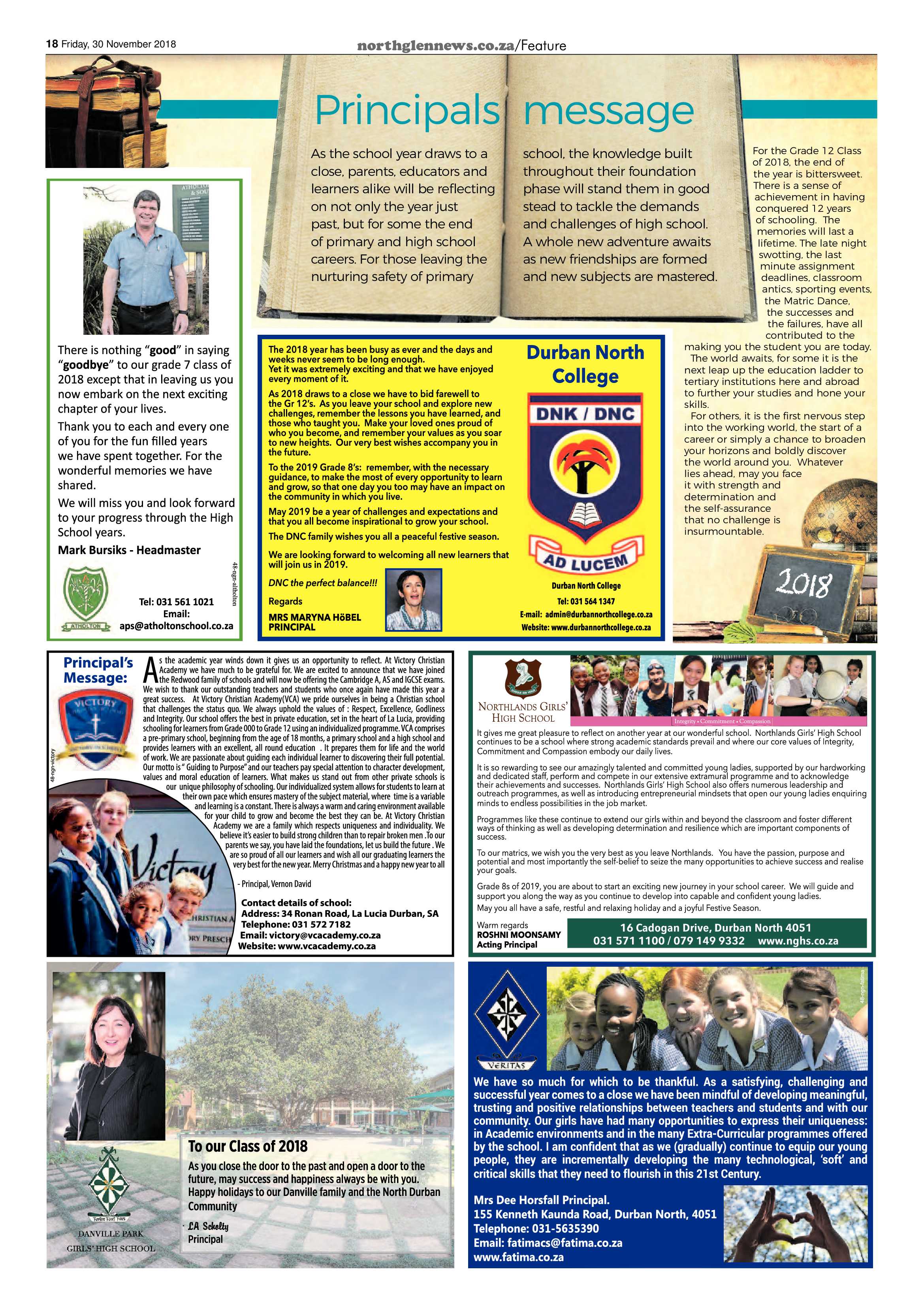 Northglen News 30 November 2018 page 18