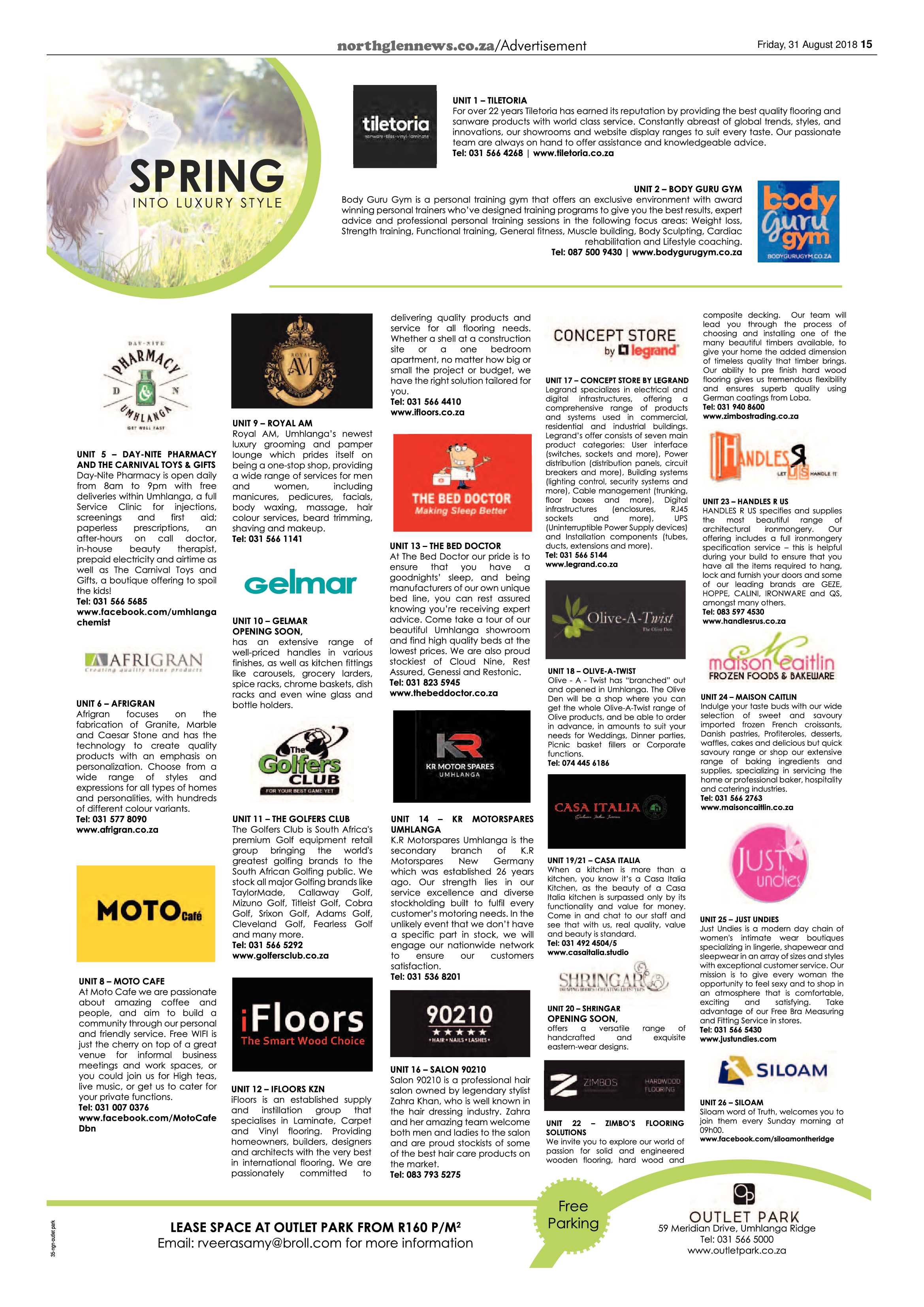 Northglen News 31 August 2018 page 15