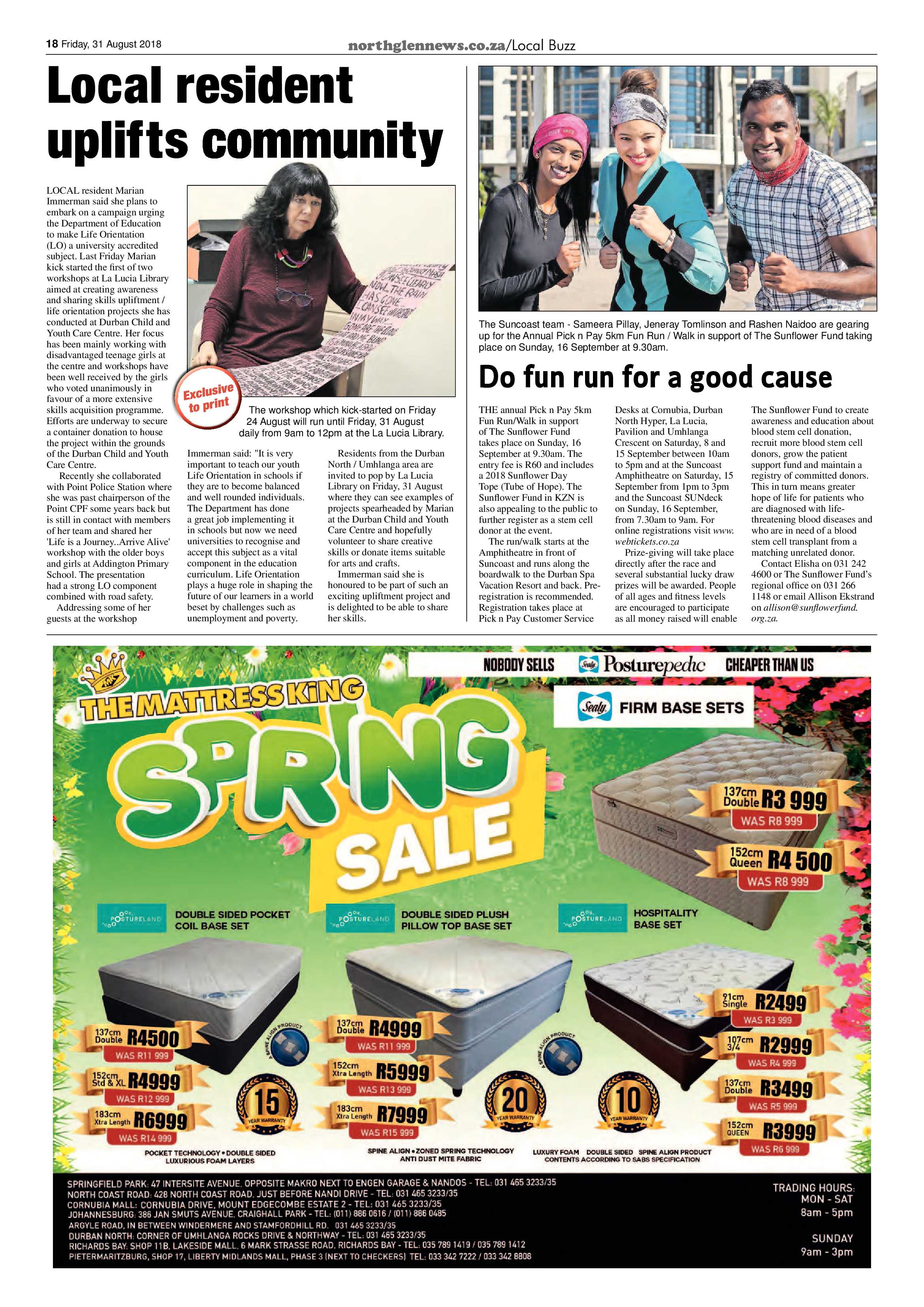 Northglen News 31 August 2018 page 18