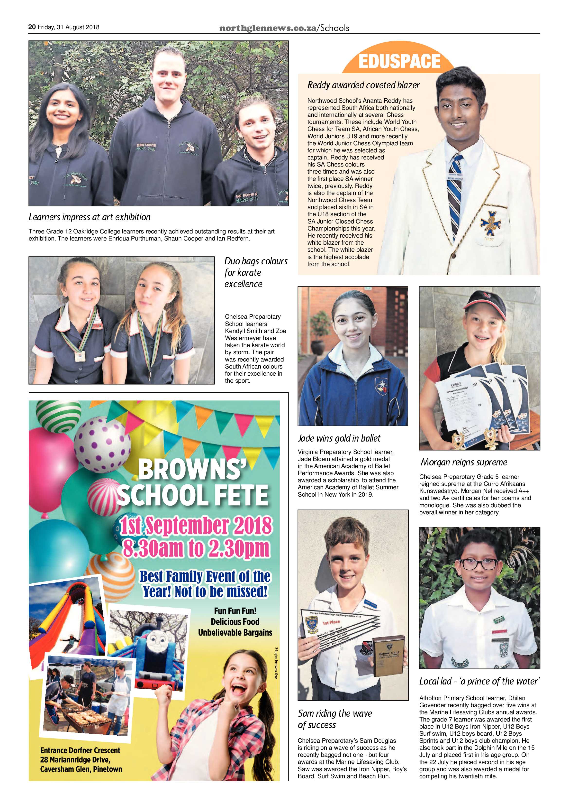 Northglen News 31 August 2018 page 20