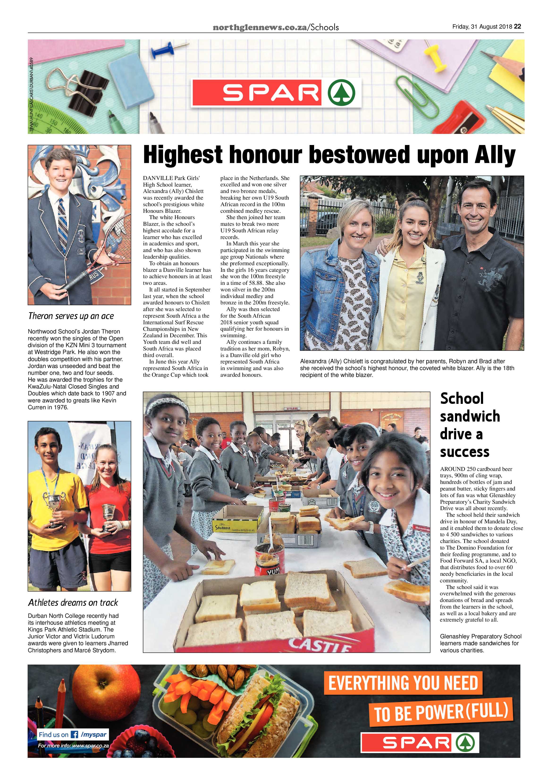Northglen News 31 August 2018 page 22