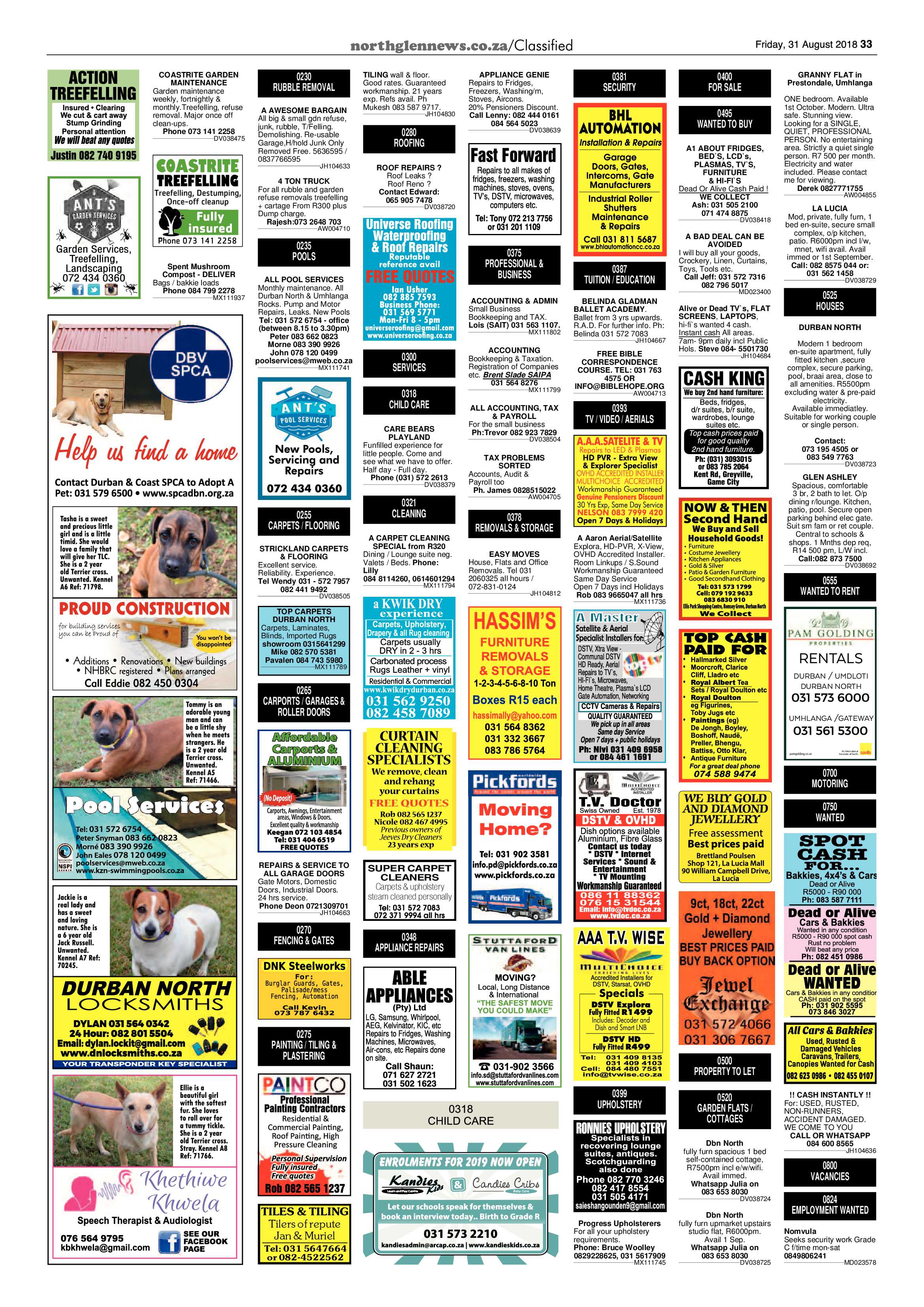 Northglen News 31 August 2018 page 33