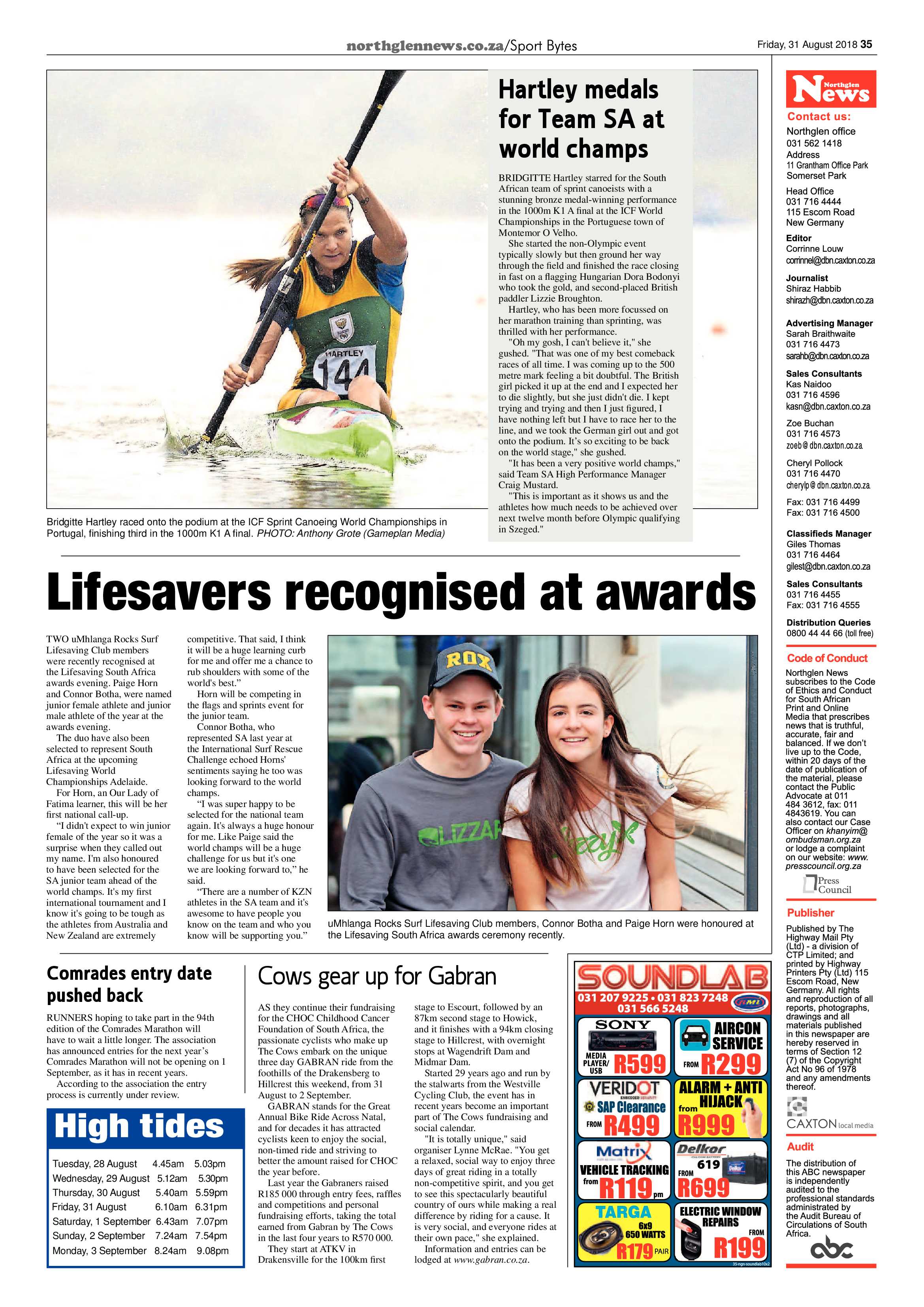 Northglen News 31 August 2018 page 35