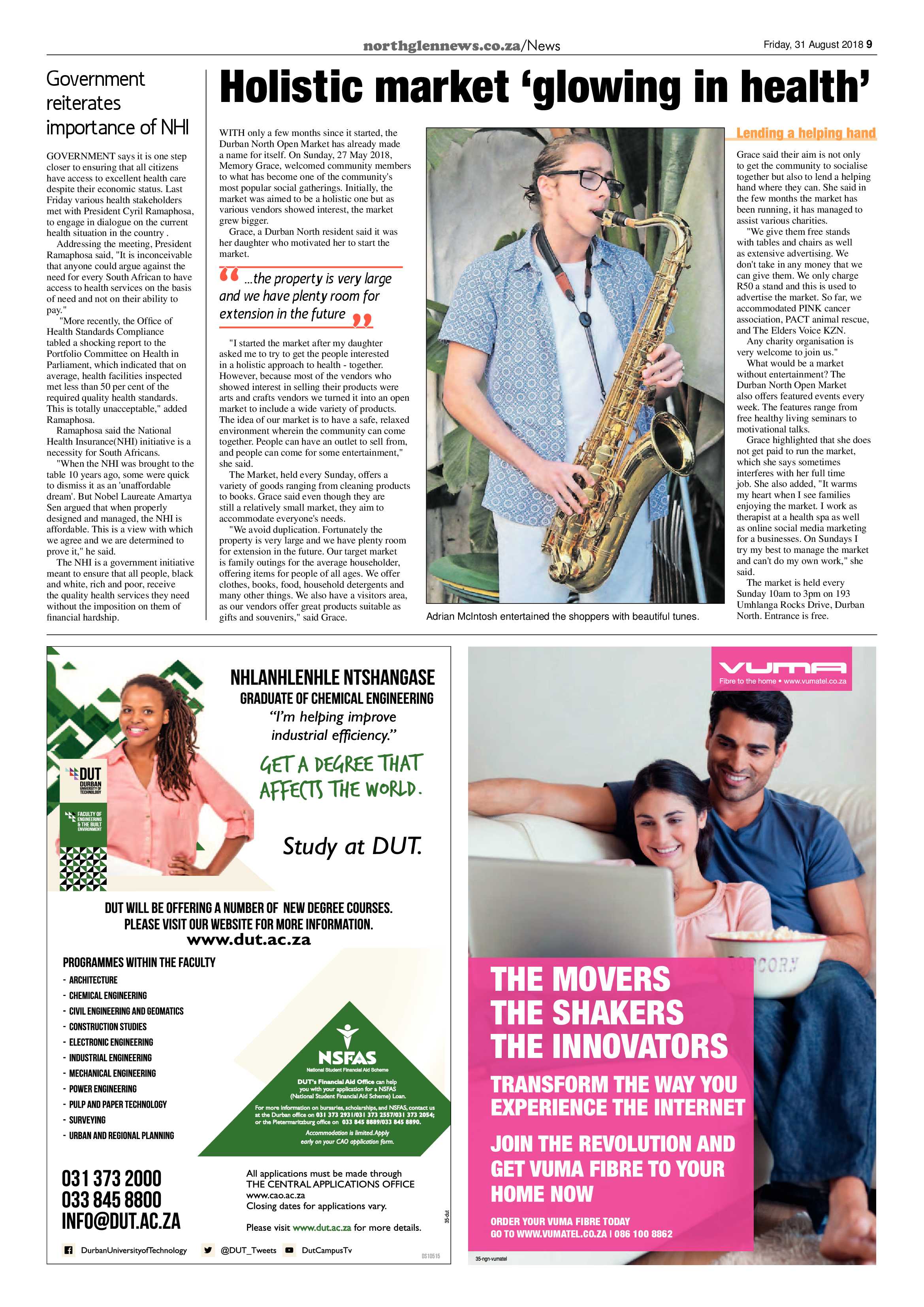 Northglen News 31 August 2018 page 9