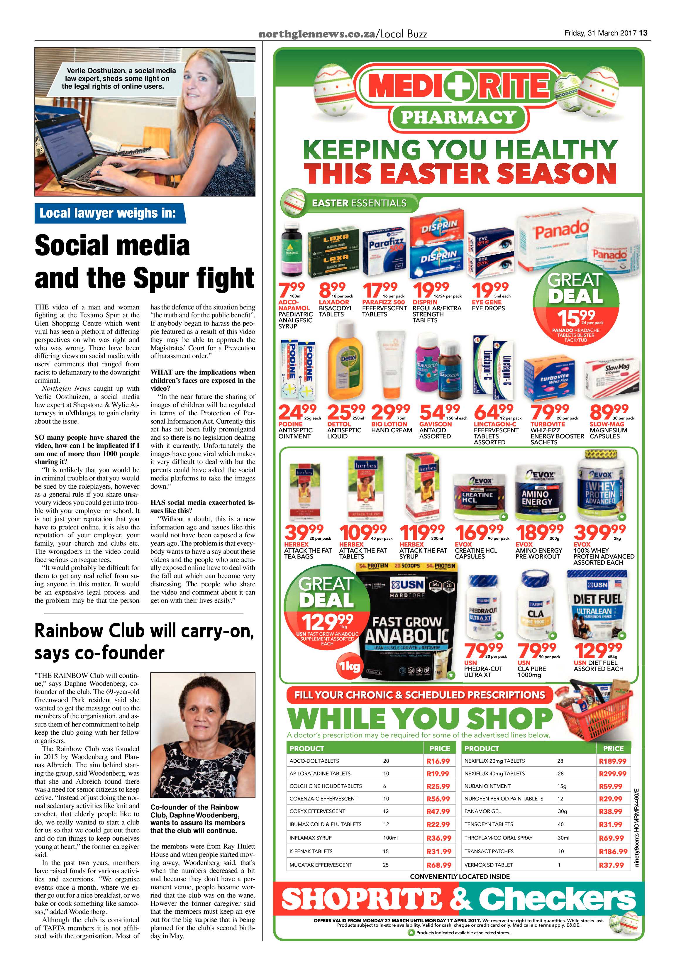 Northglen News 31 March 2017 page 13