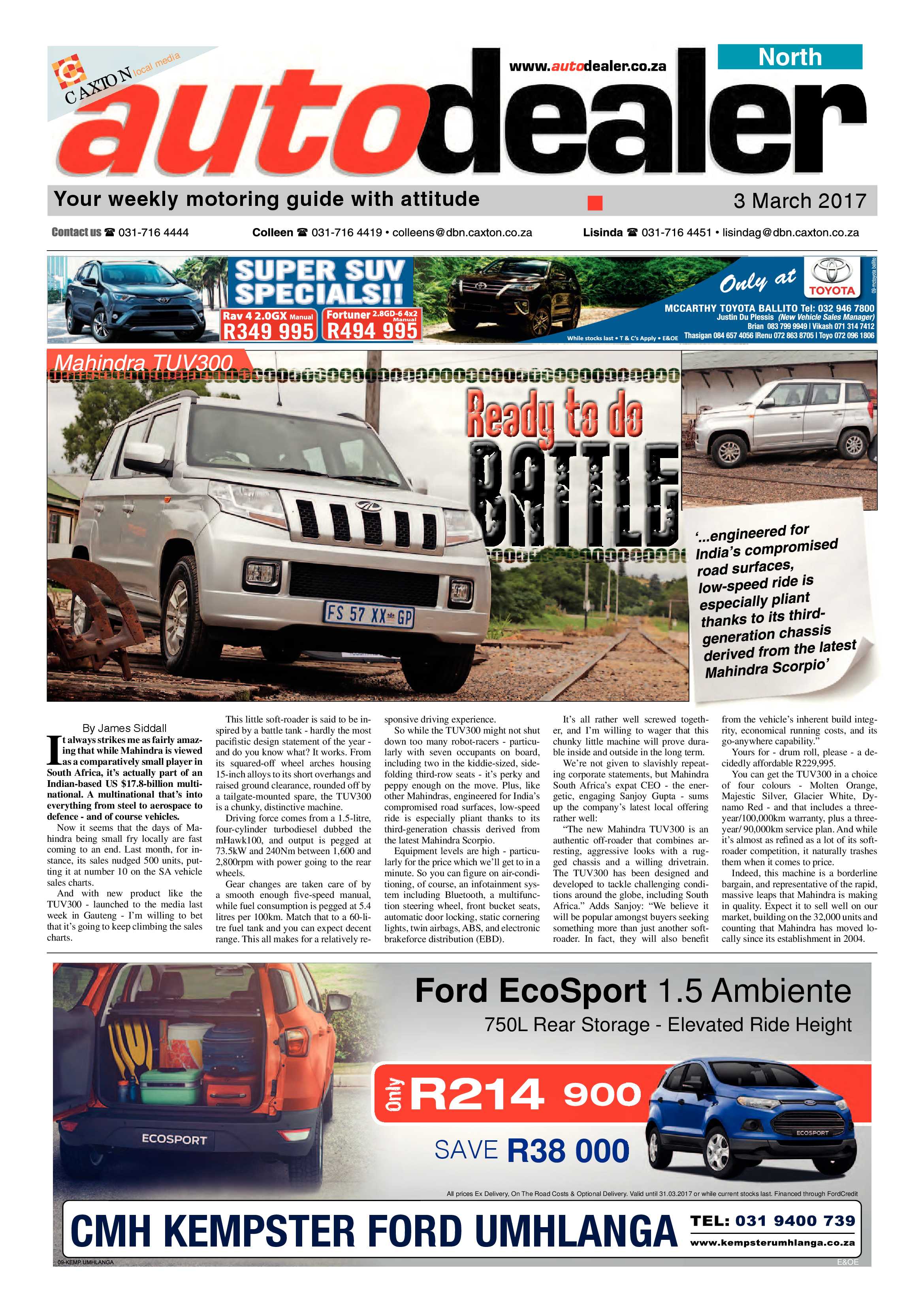 Northglen News 3 March 2017 page 17
