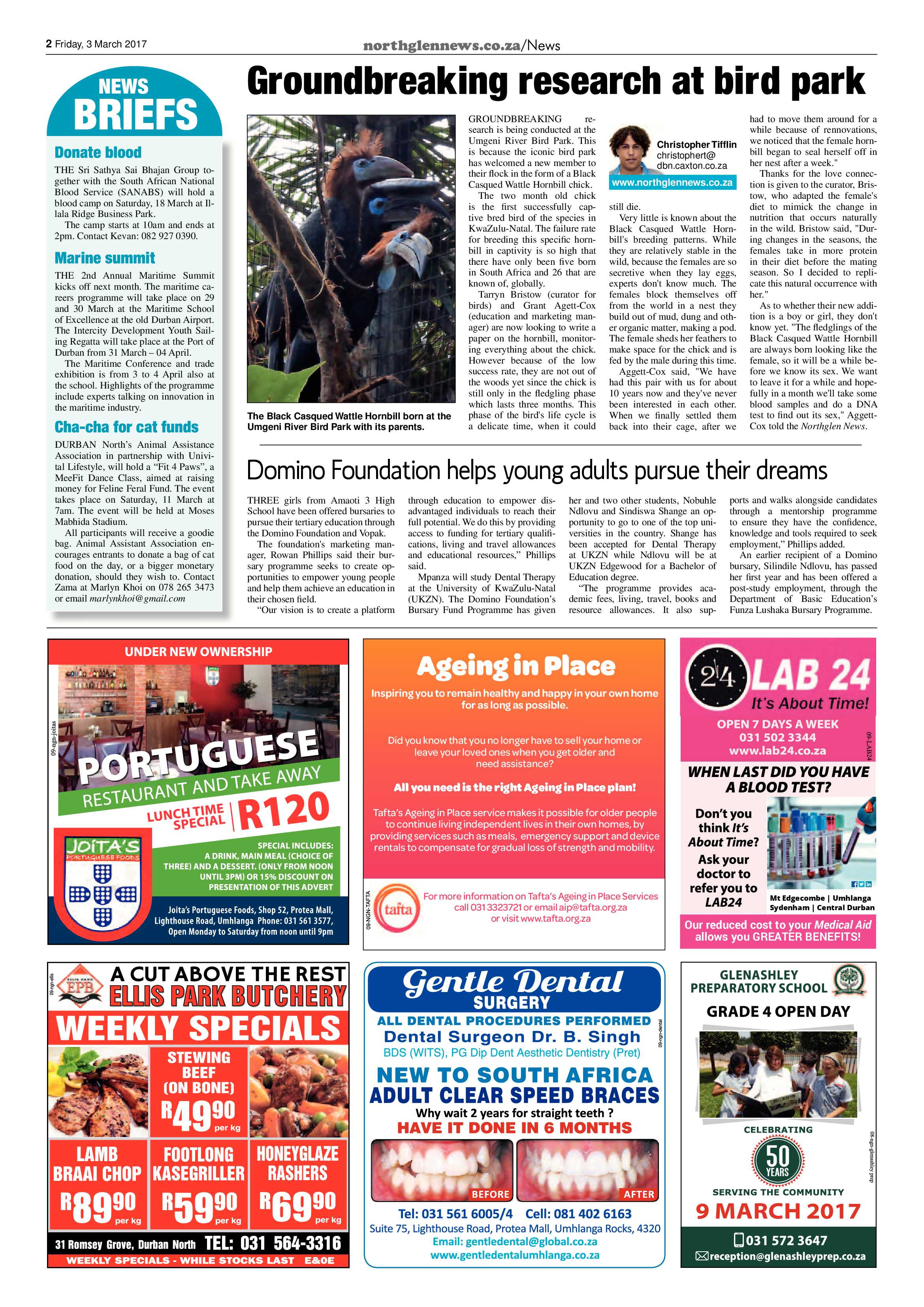 Northglen News 3 March 2017 page 2
