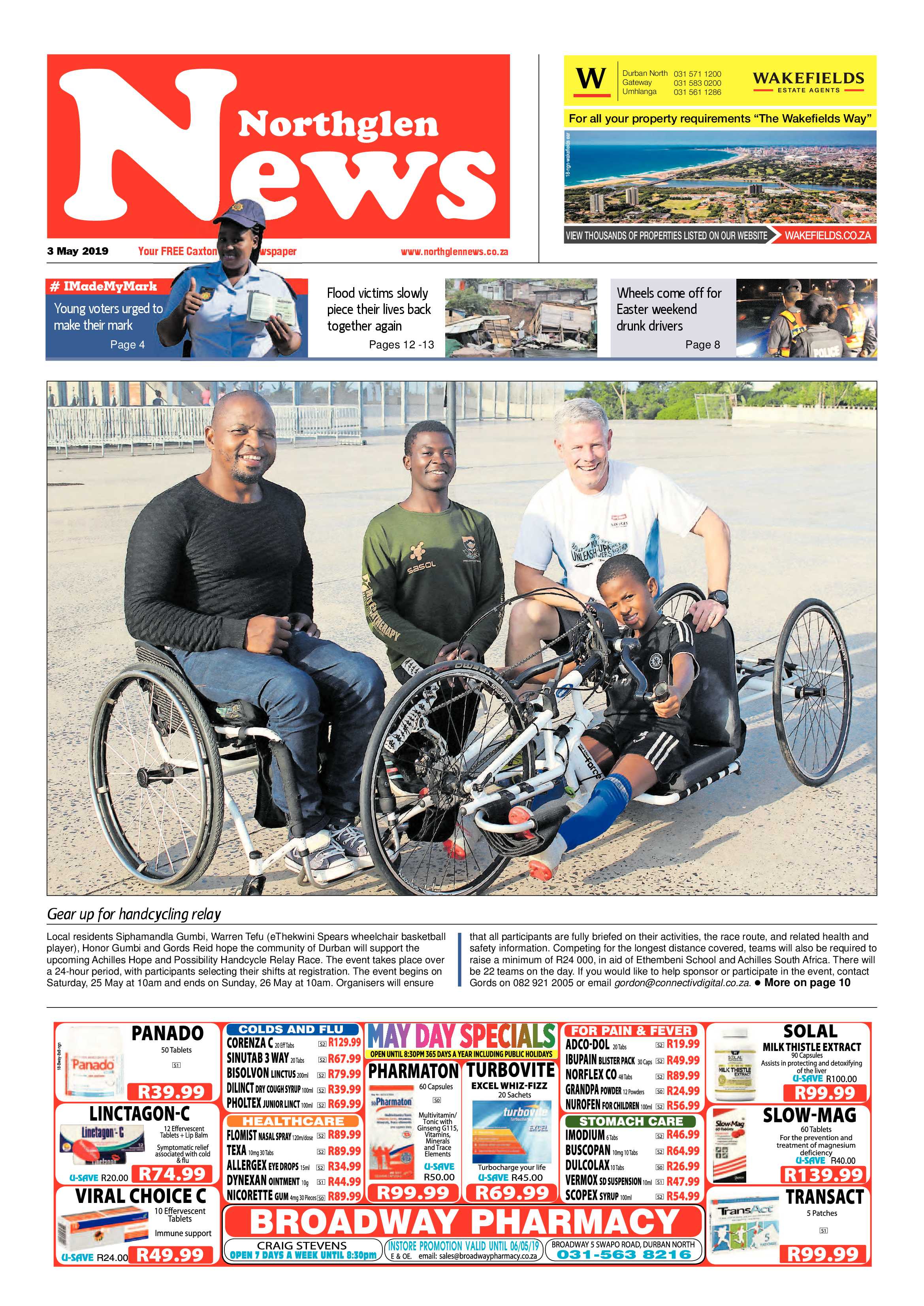 Northglen News 3 May 2019 page 1