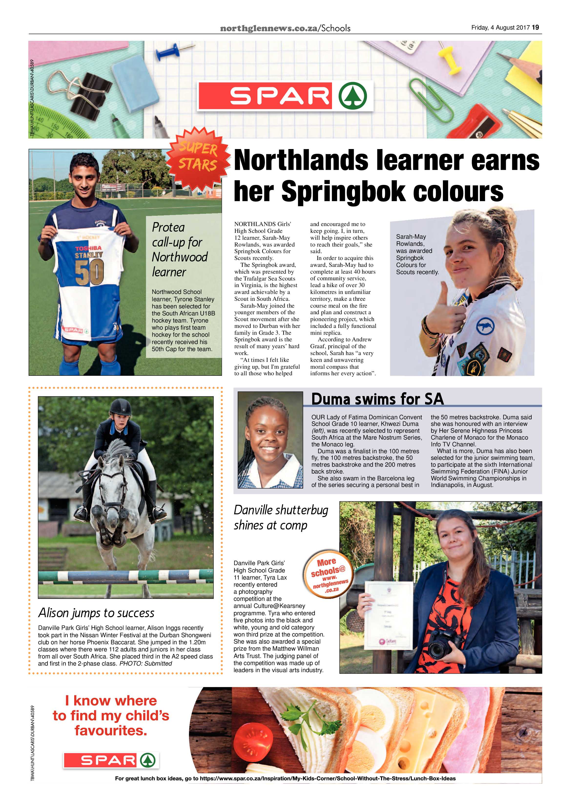Northglen News 4 August 2017 page 19
