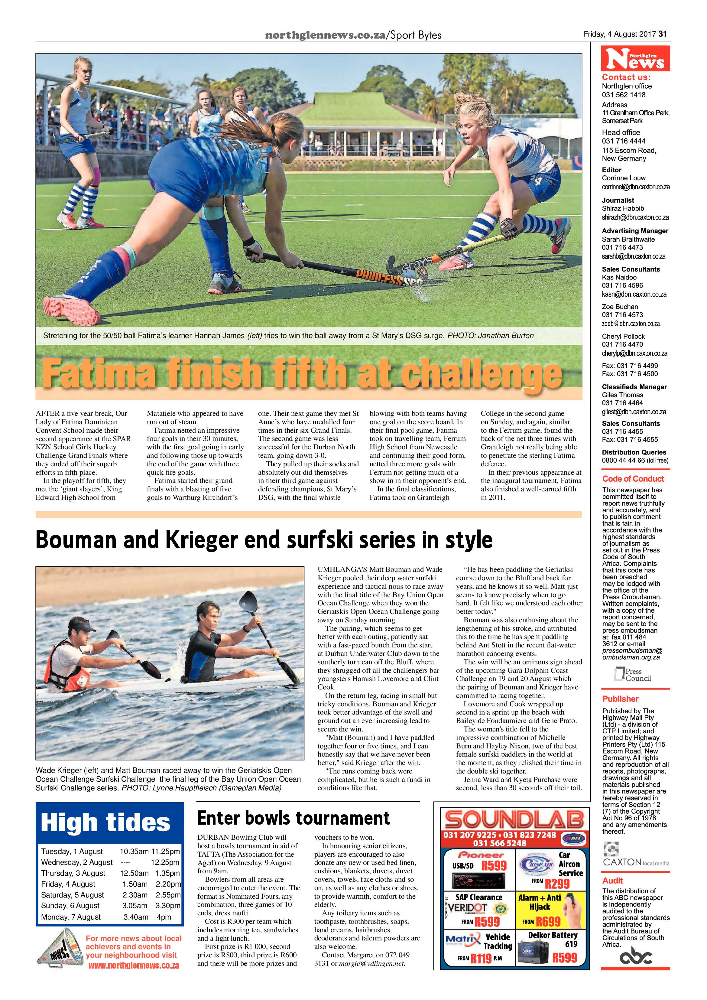 Northglen News 4 August 2017 page 31