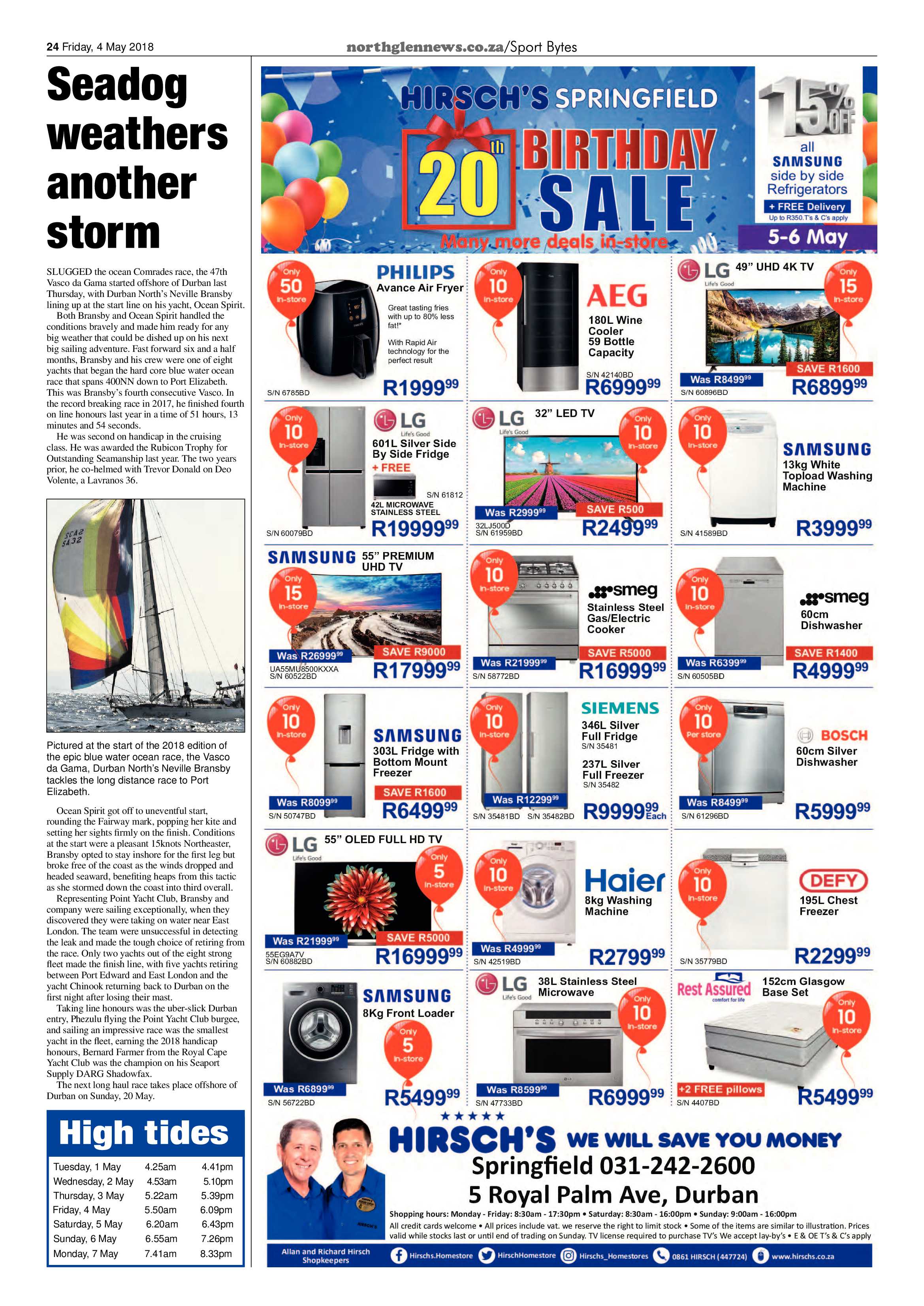 Northglen News 4 May 2018 page 24