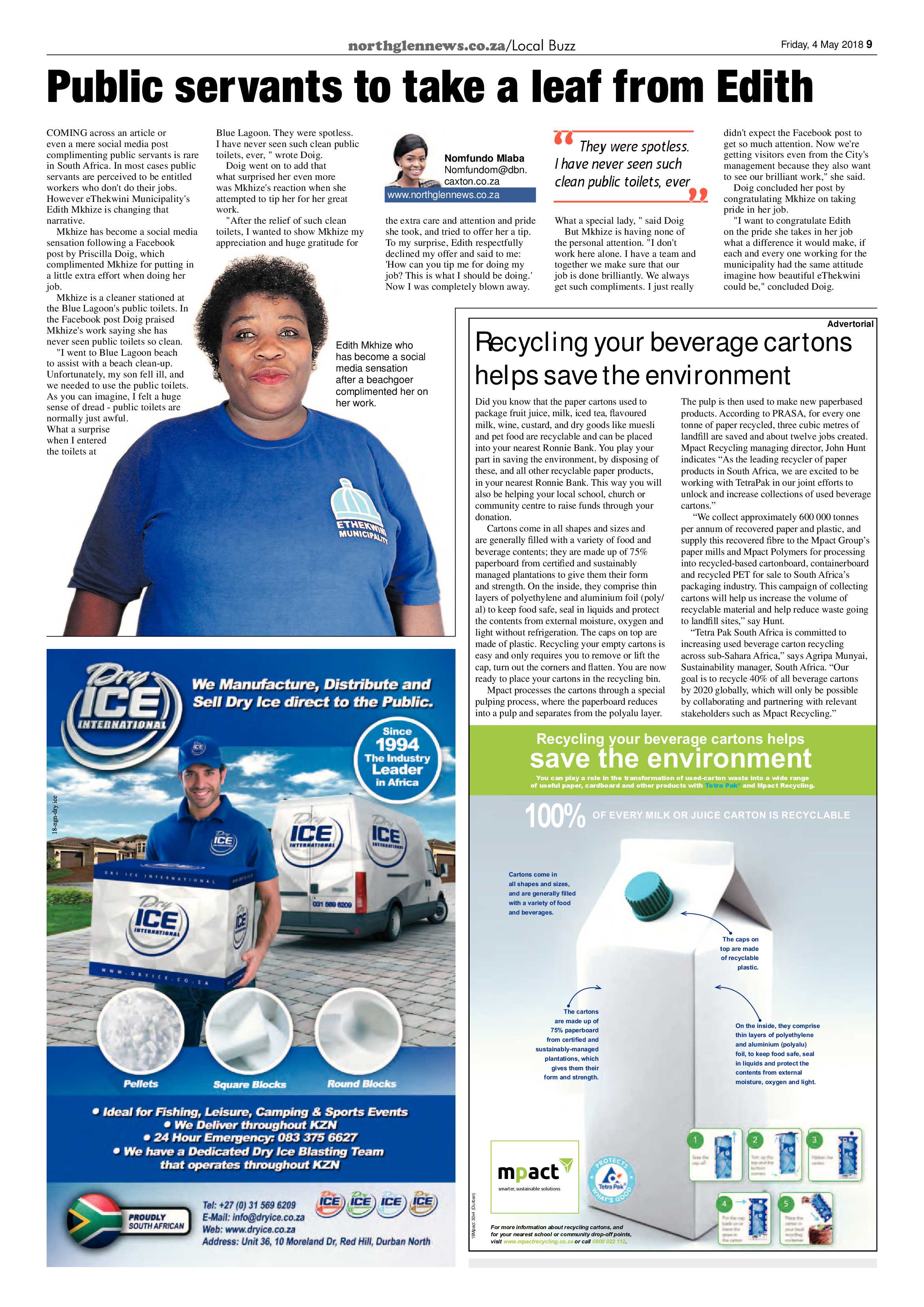Northglen News 4 May 2018 page 9