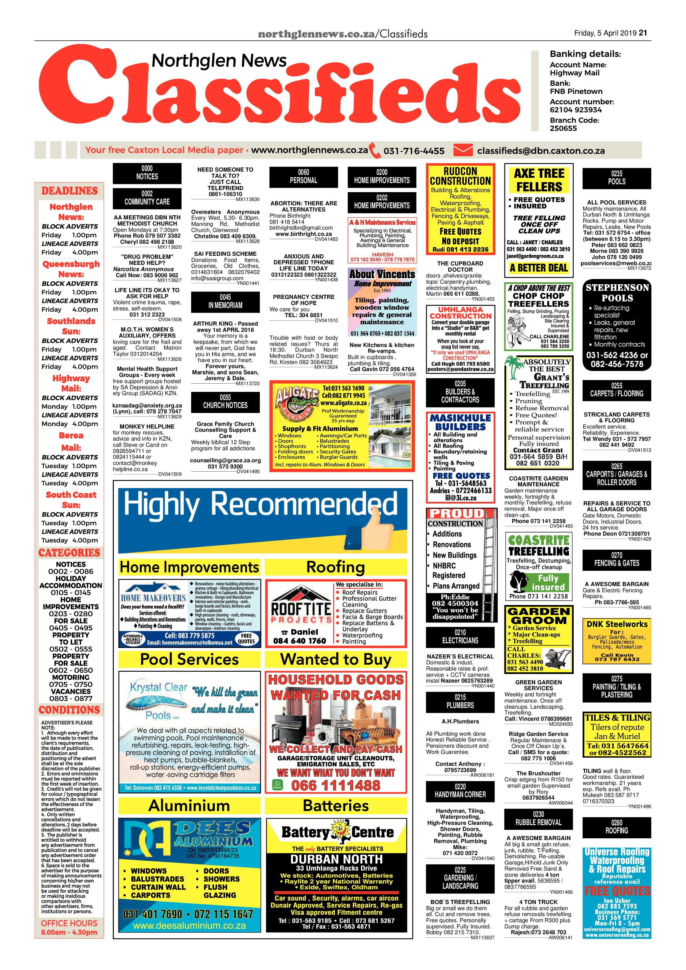 Northglen News 5 April 2019 page 21
