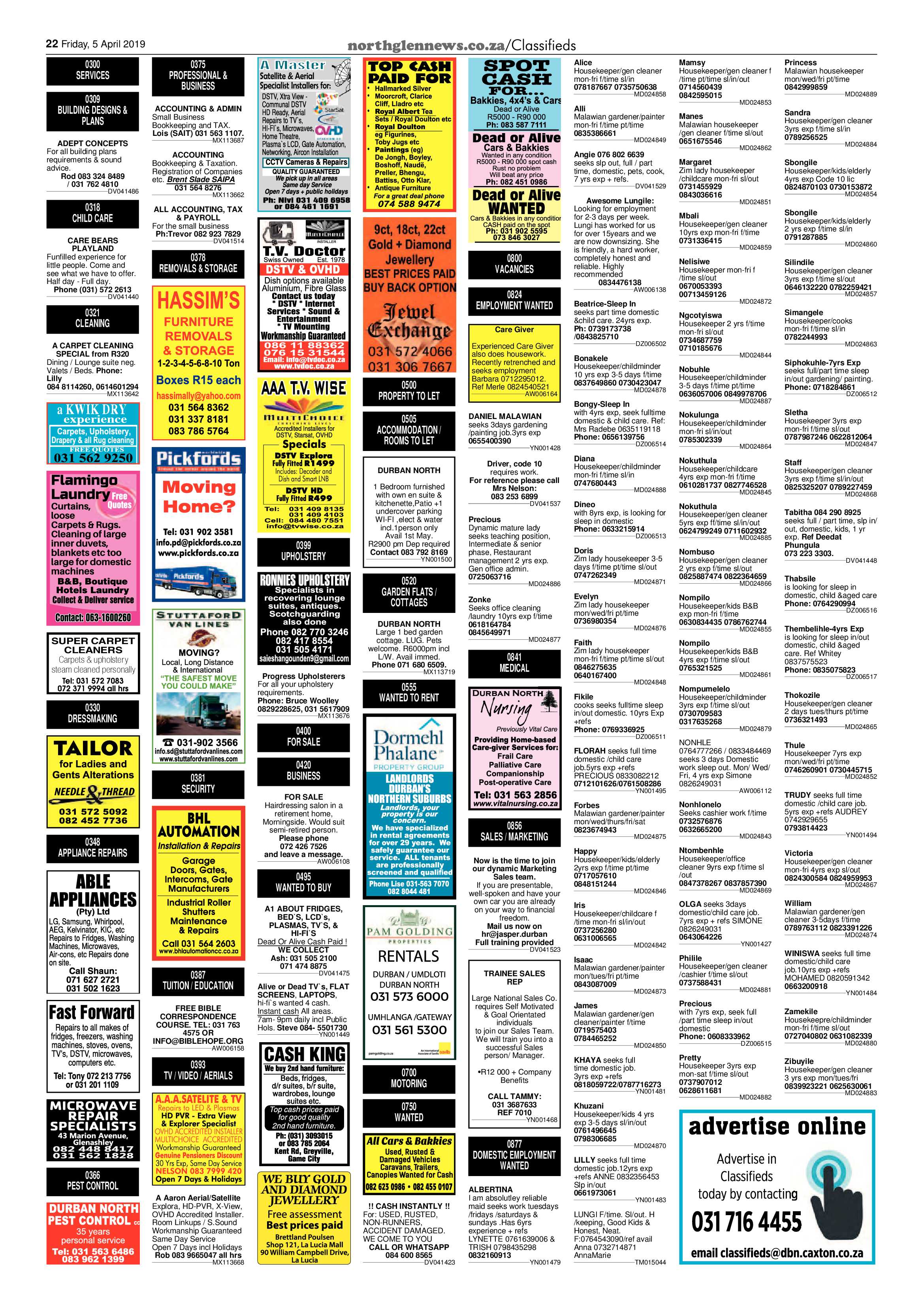 Northglen News 5 April 2019 page 22