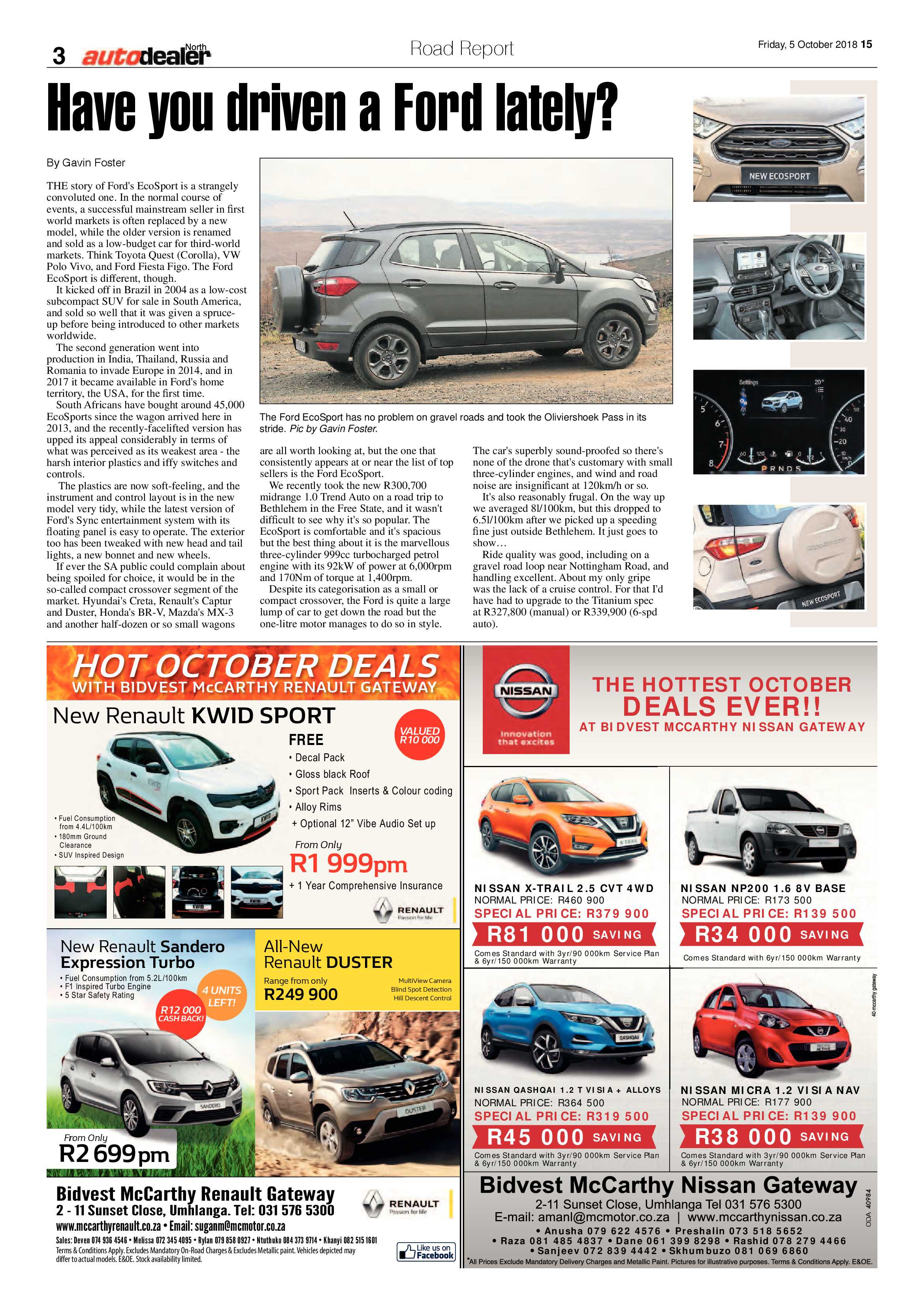 Northglen News 5 October 2018 page 15