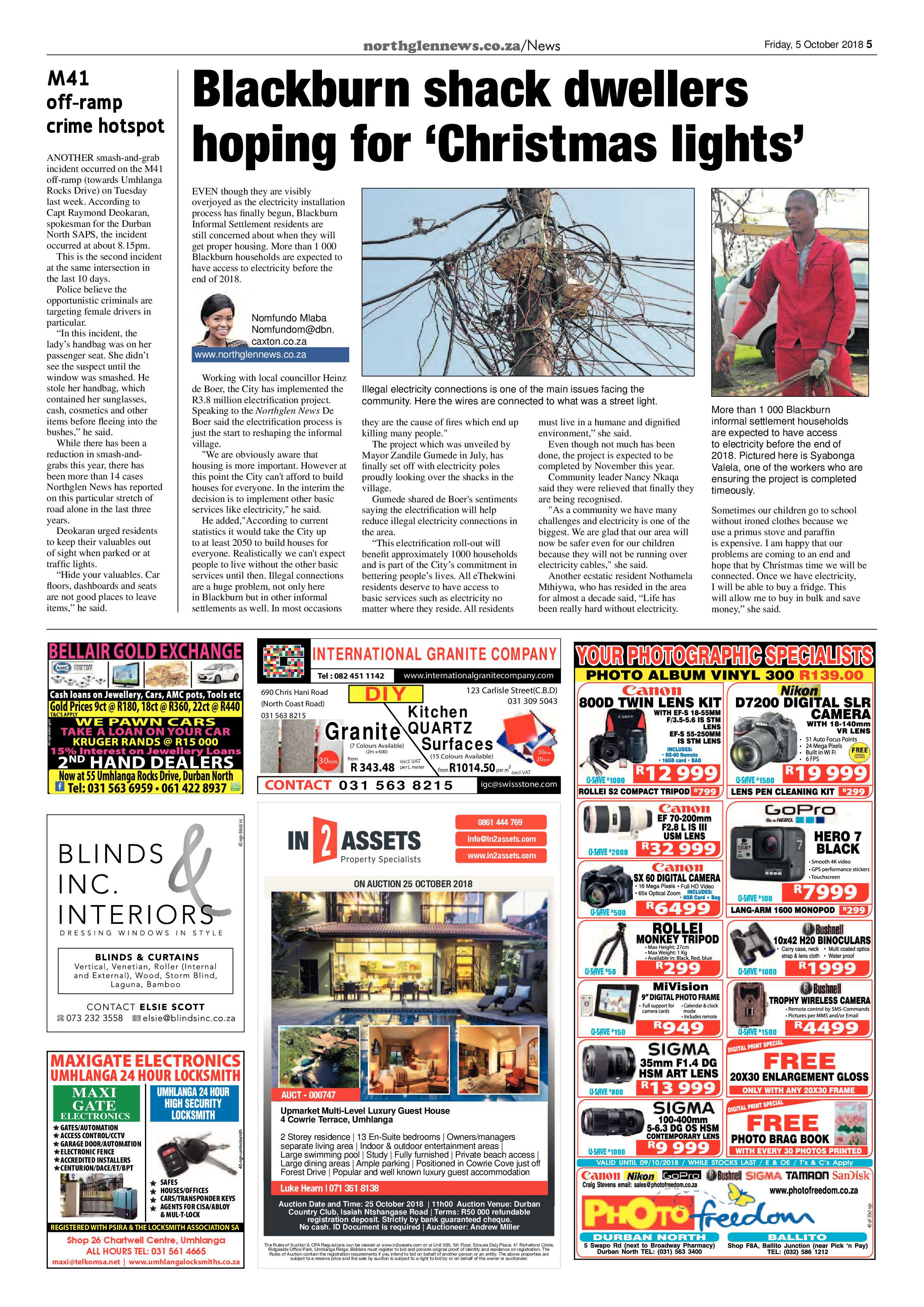 Northglen News 5 October 2018 page 5