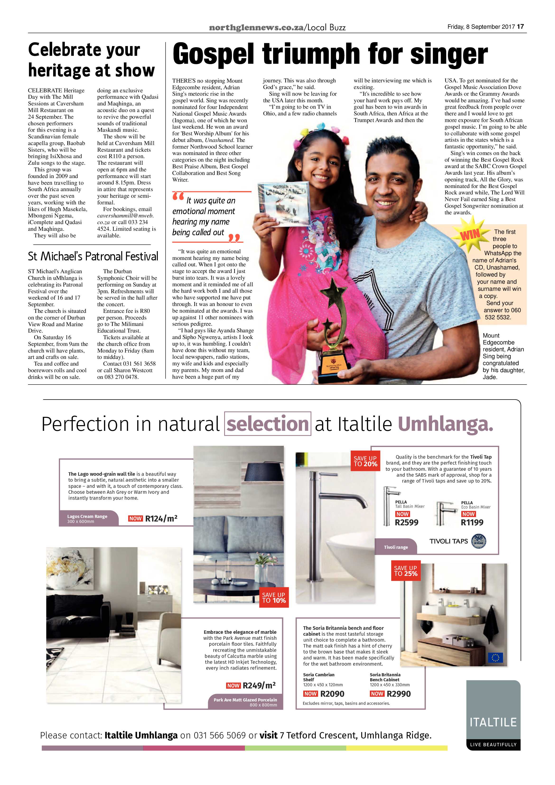 Northglen News 5 September 2017 page 17