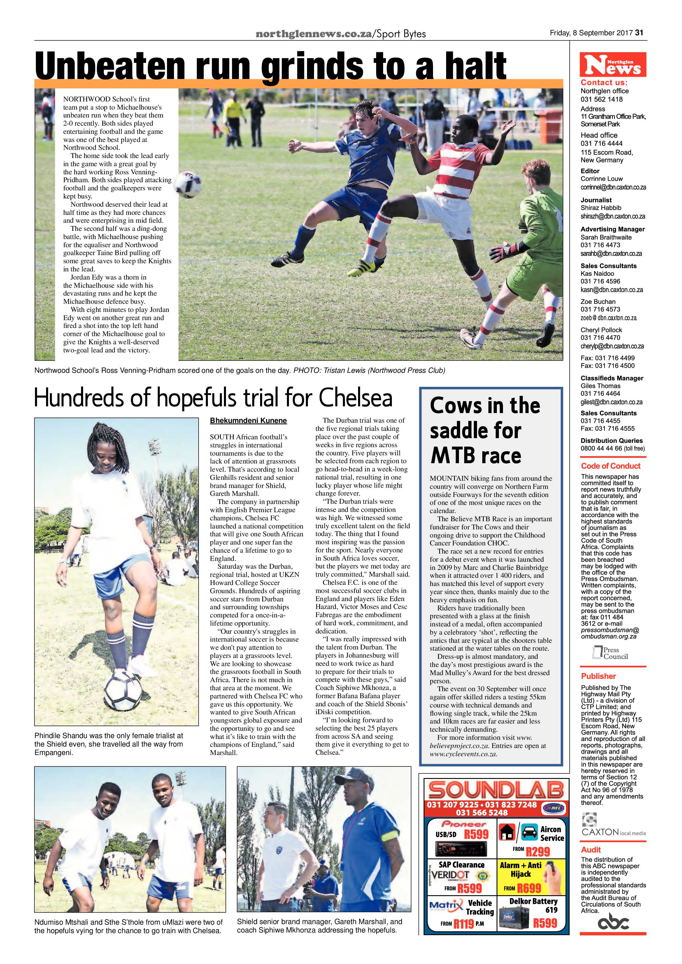 Northglen News 5 September 2017 page 31