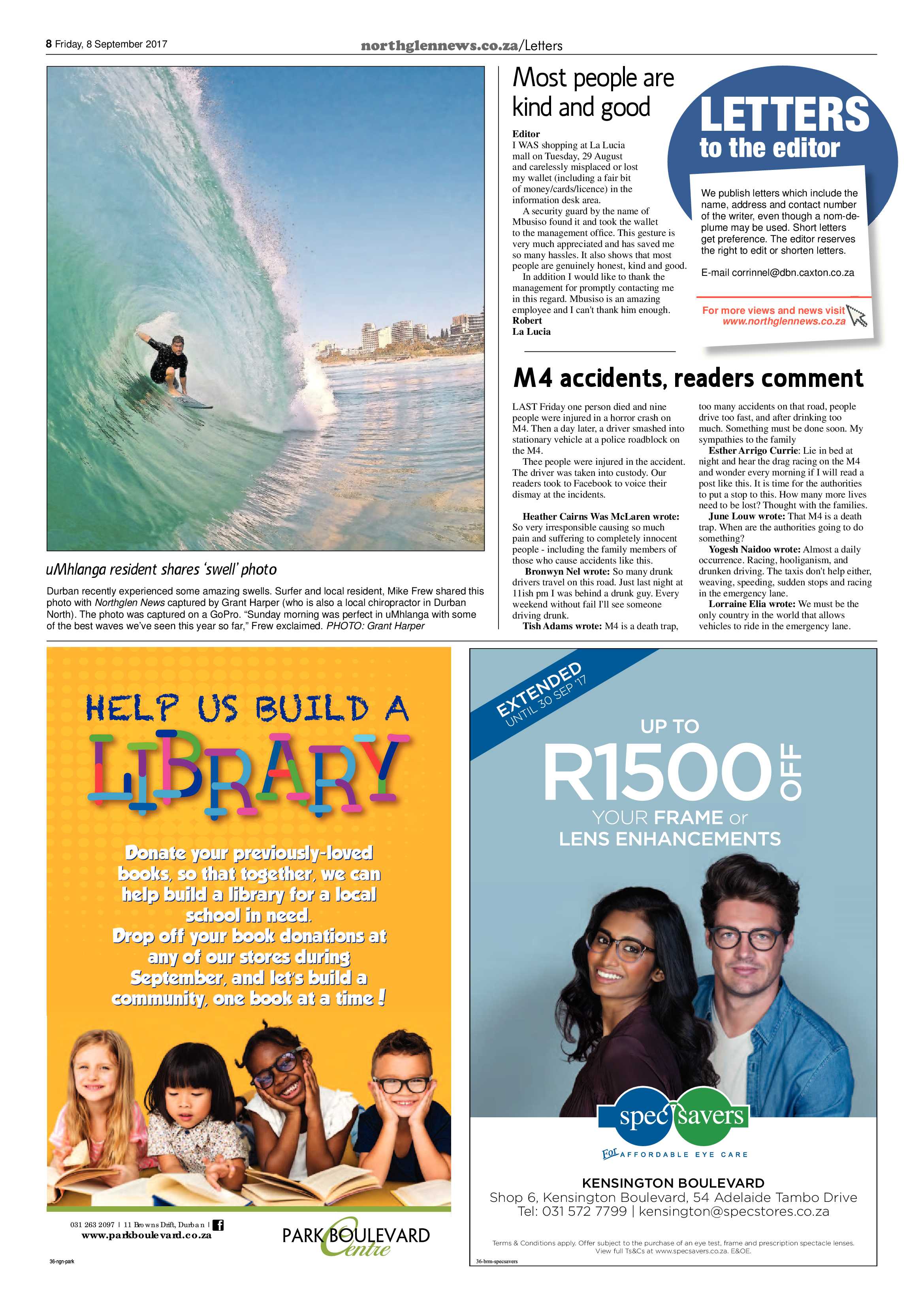 Northglen News 5 September 2017 page 8