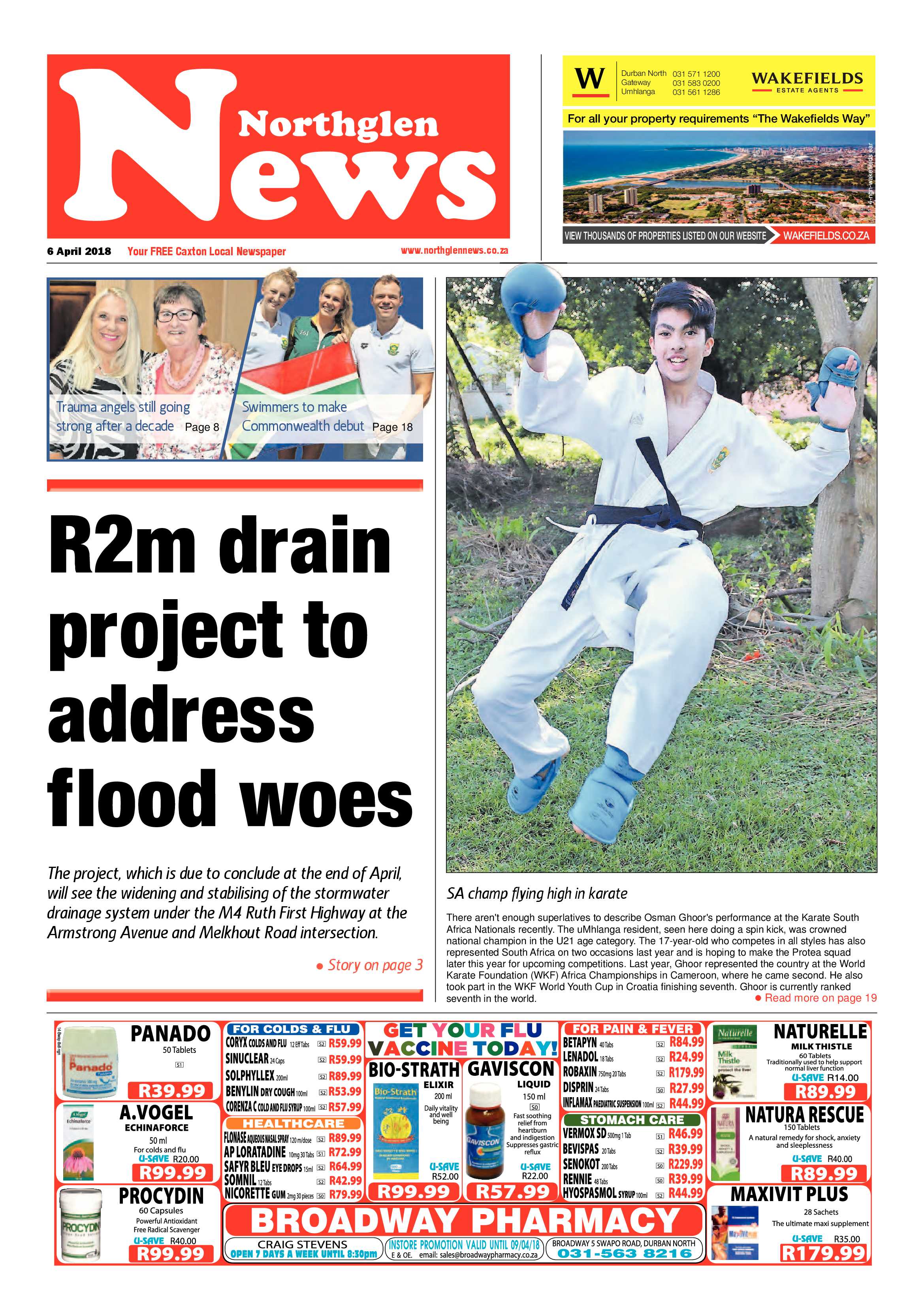Northglen News 6 April 2018 page 1