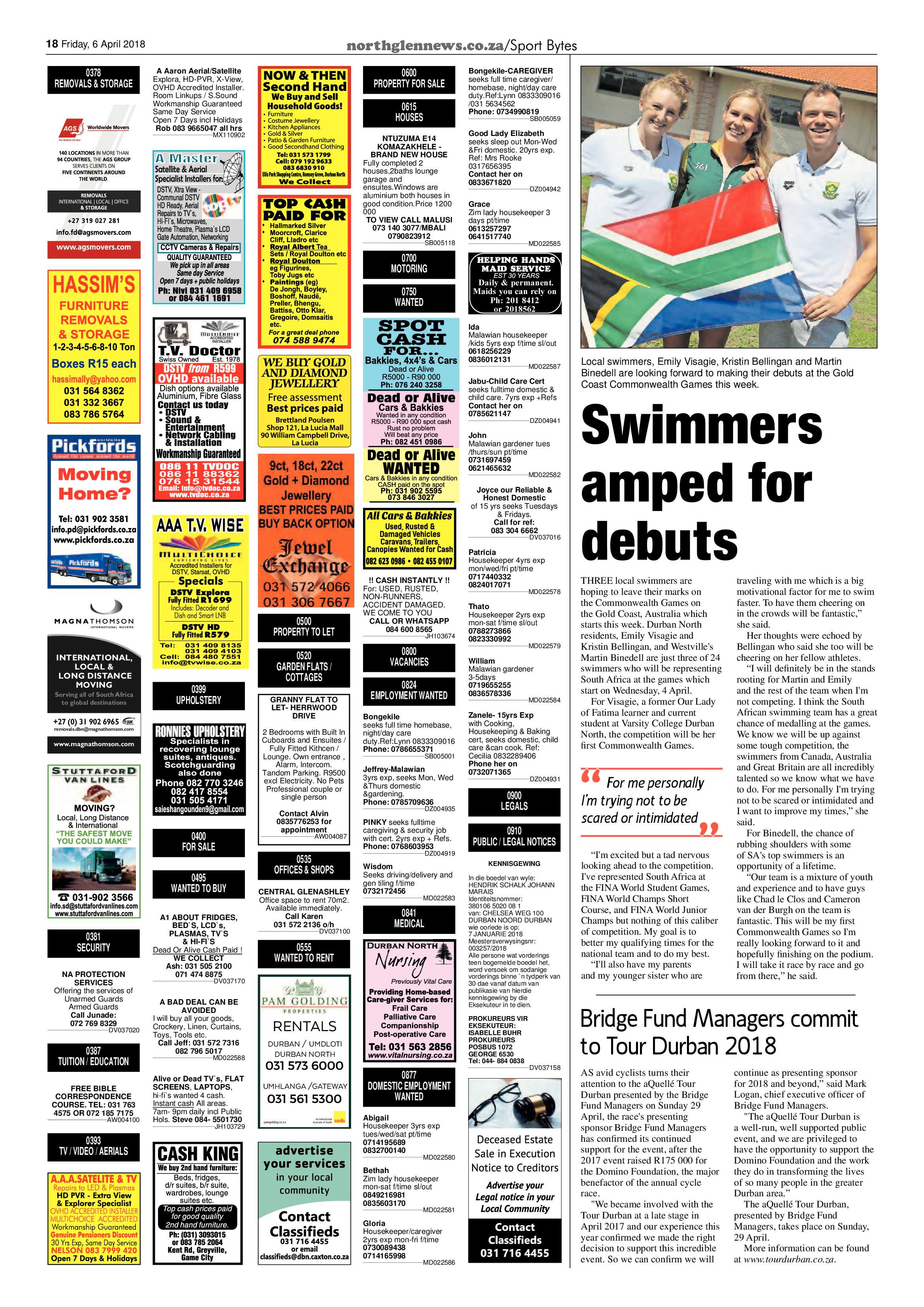 Northglen News 6 April 2018 page 18