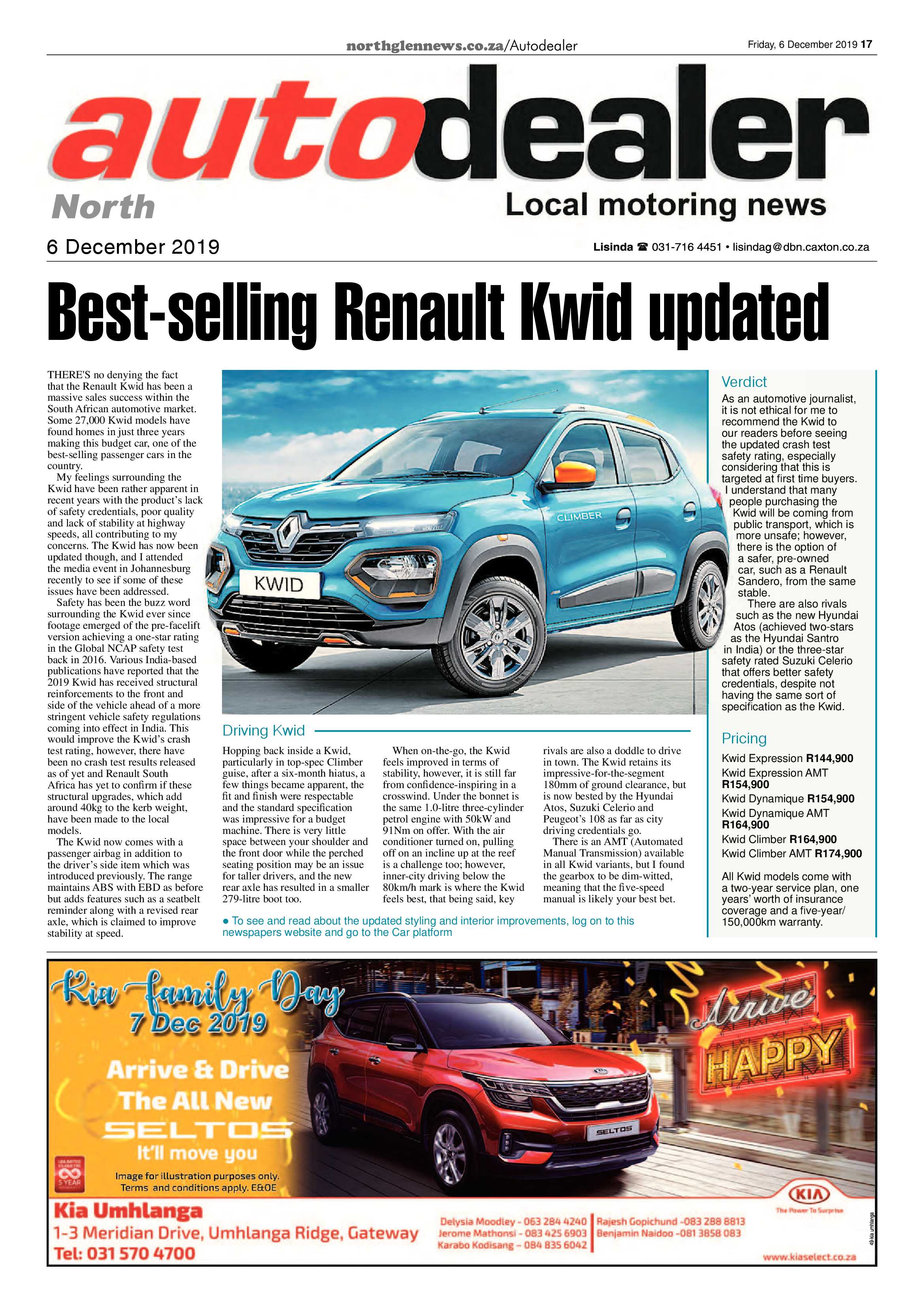 Northglen News 6 December 2019 page 17
