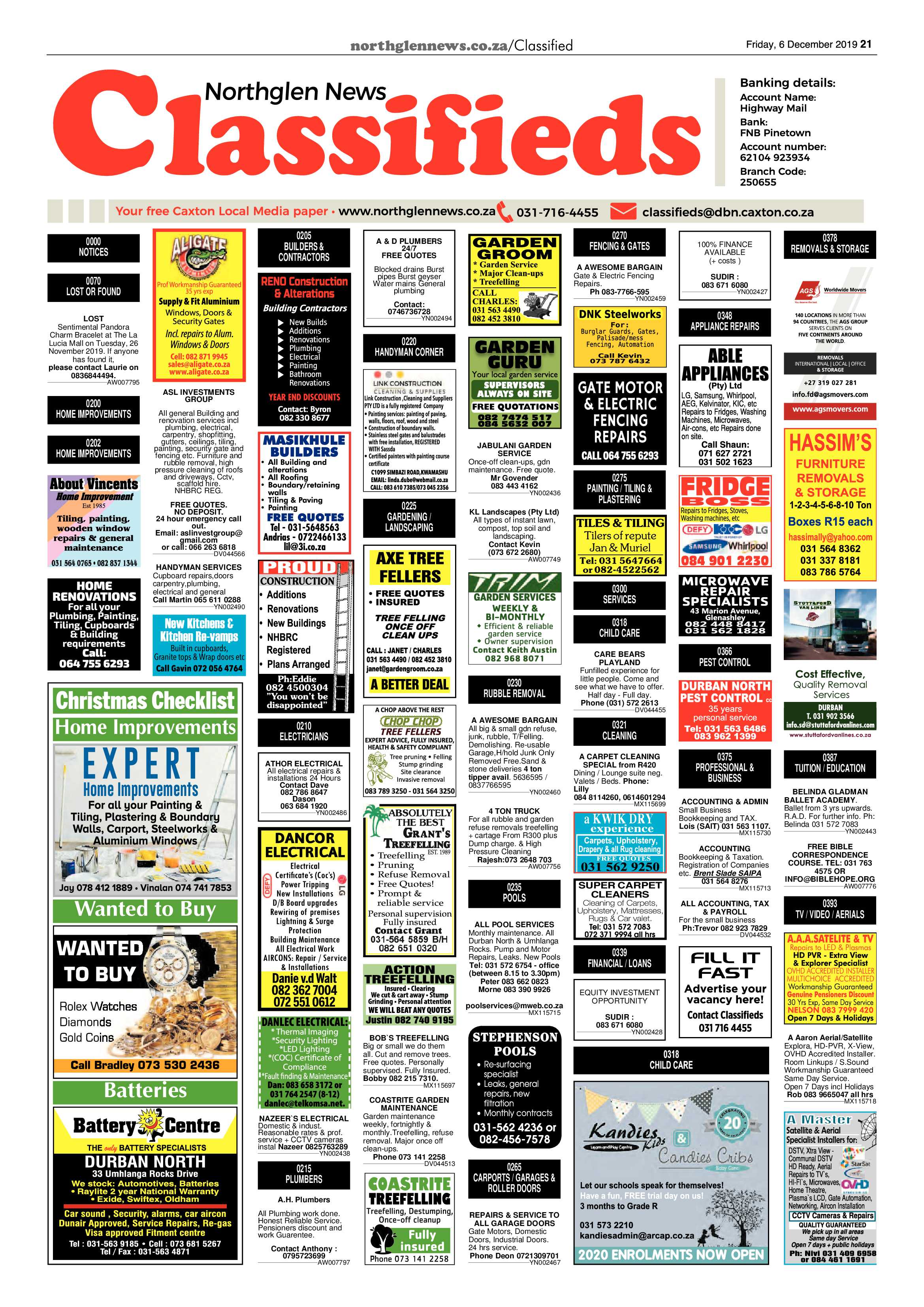 Northglen News 6 December 2019 page 21
