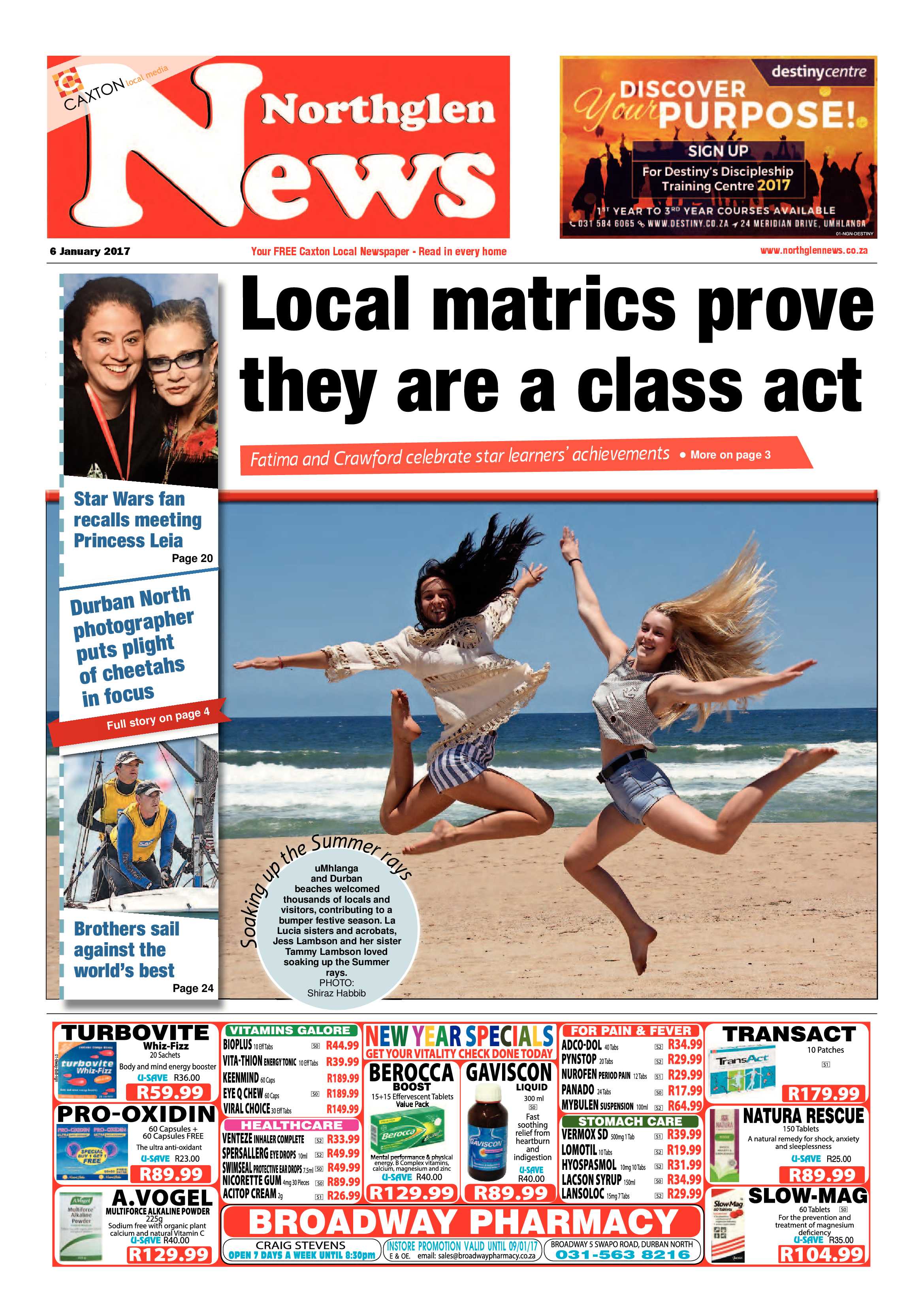 Northglen News 6 January 2017 page 1