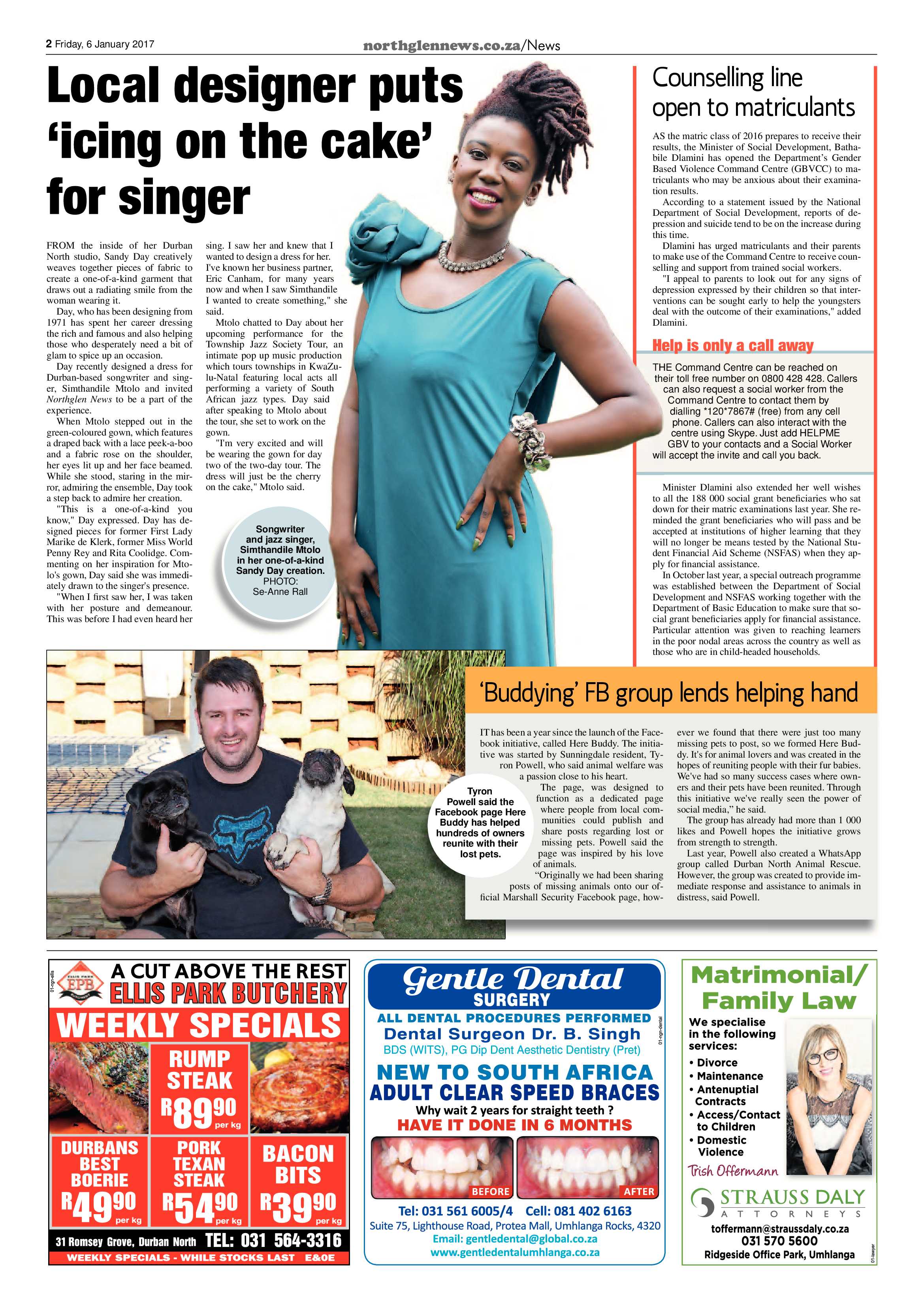 Northglen News 6 January 2017 page 2