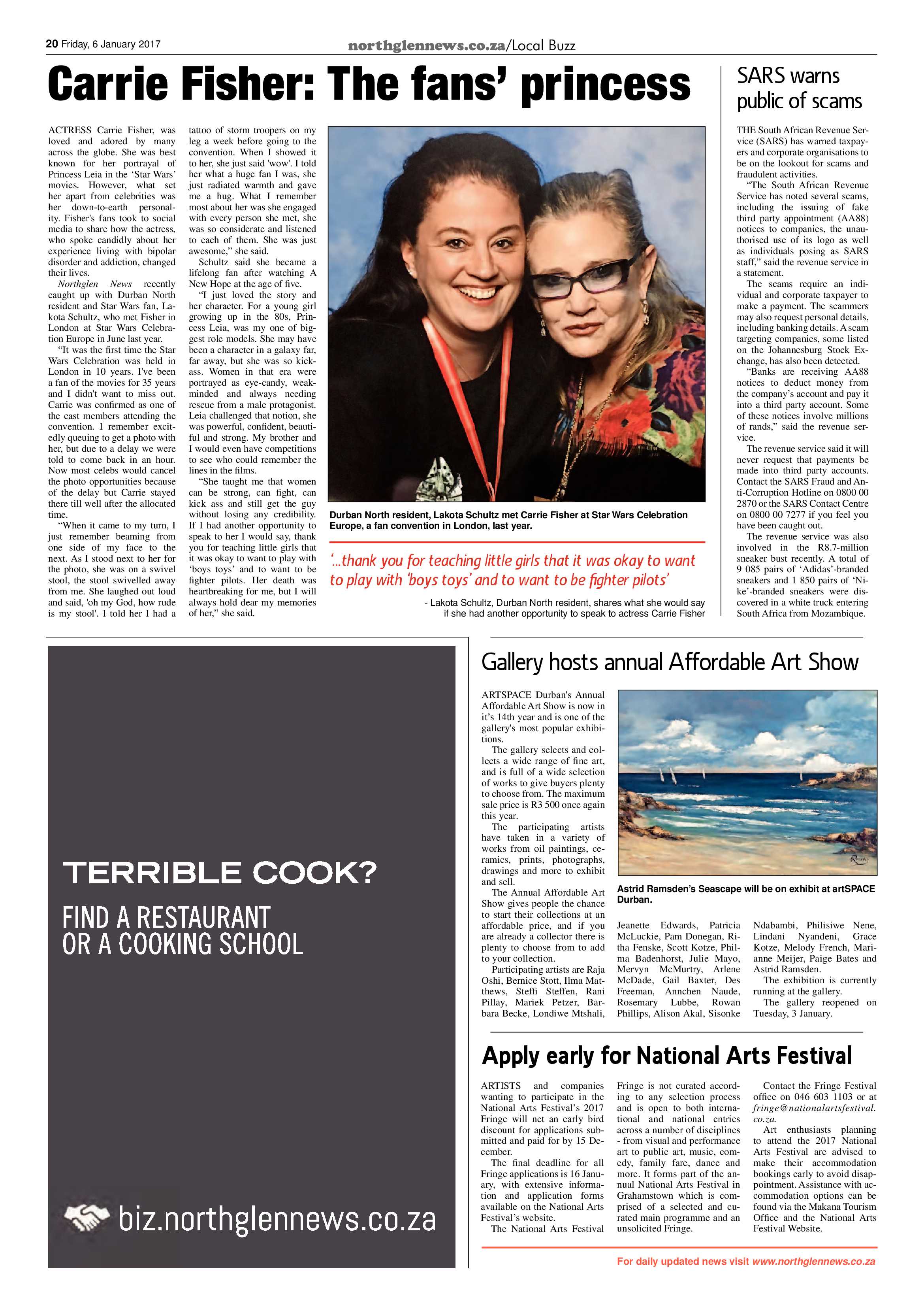 Northglen News 6 January 2017 page 20