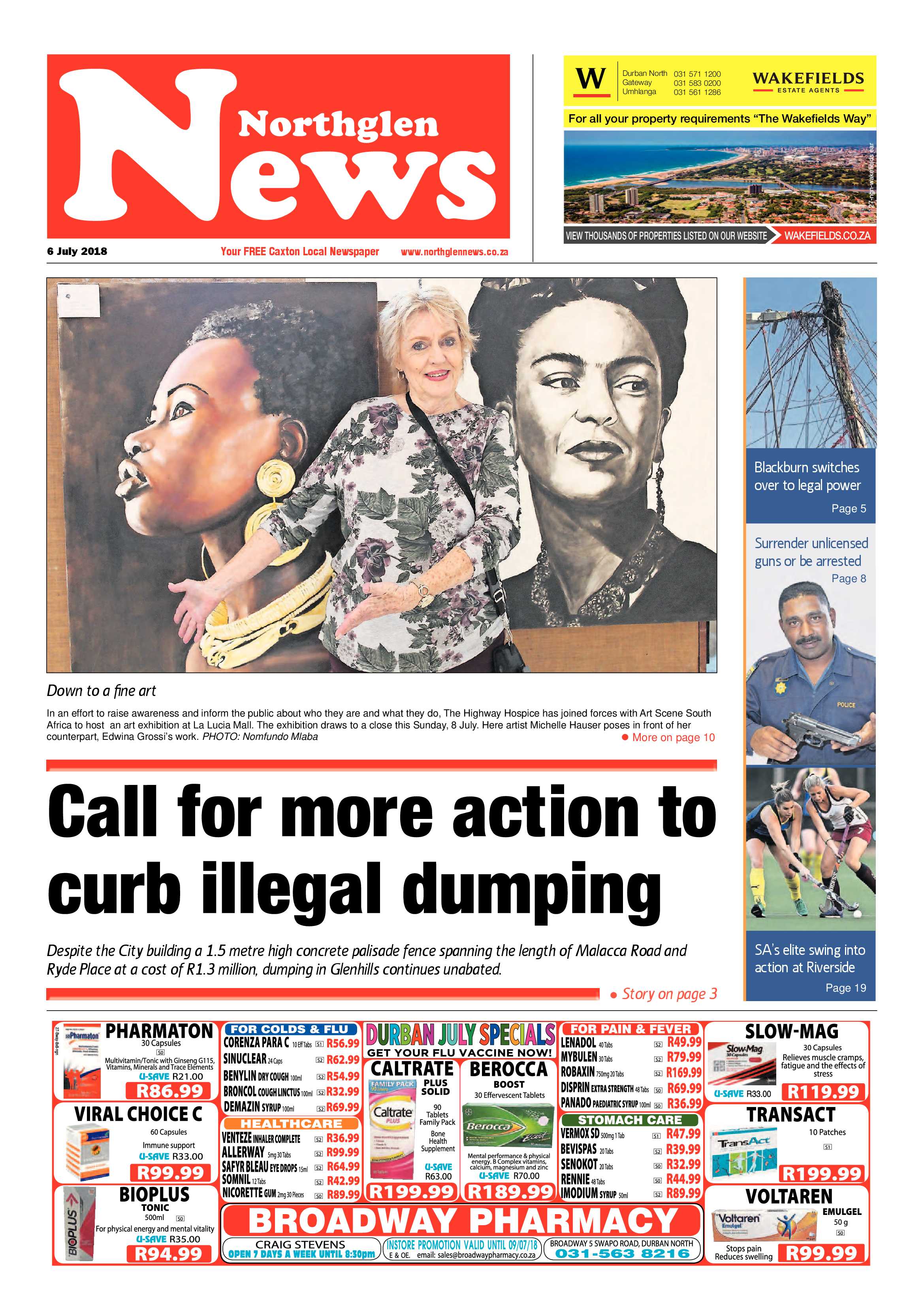 Northglen News 6 July 2018 page 1