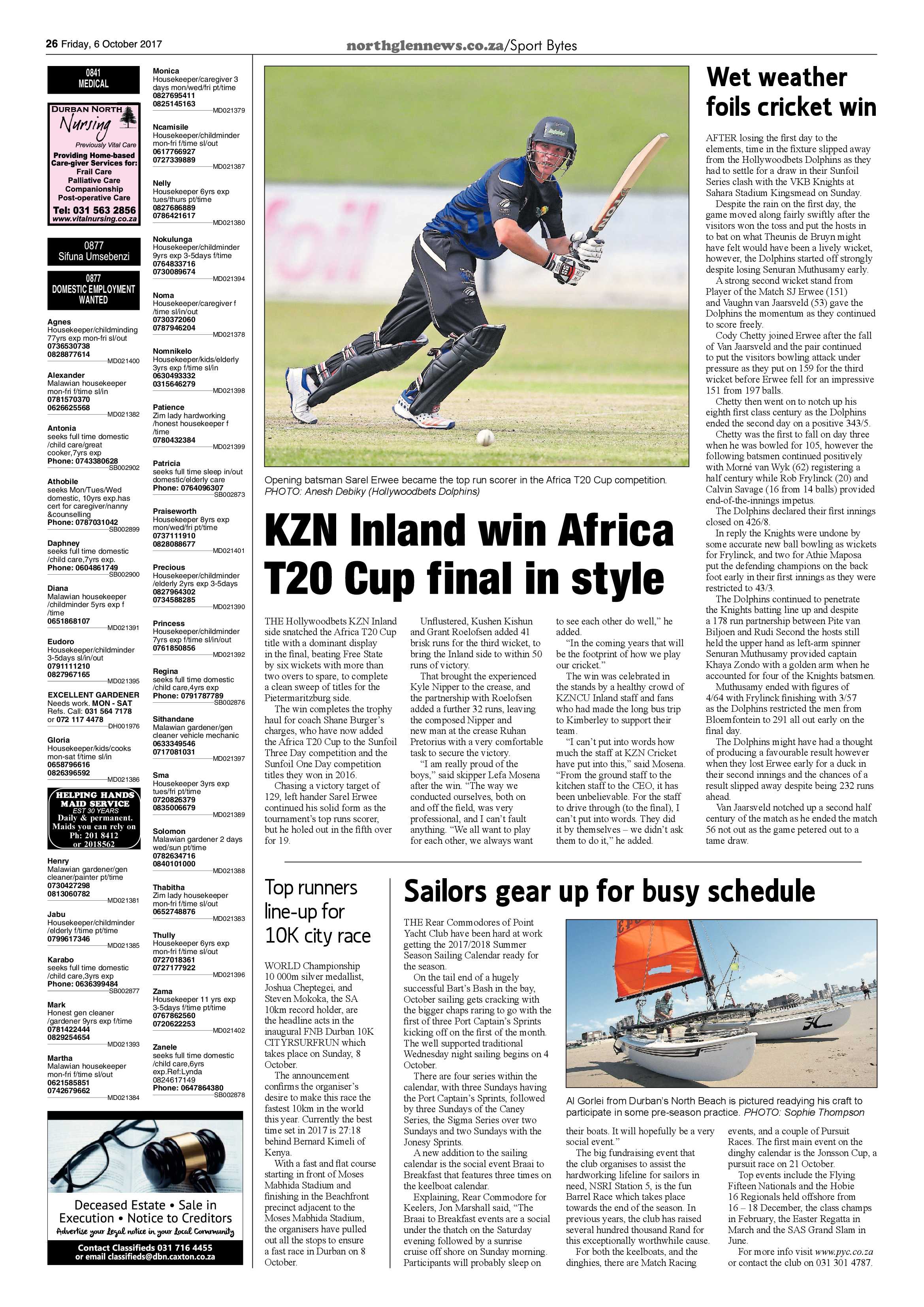 Northglen News 6 October 2017 page 26