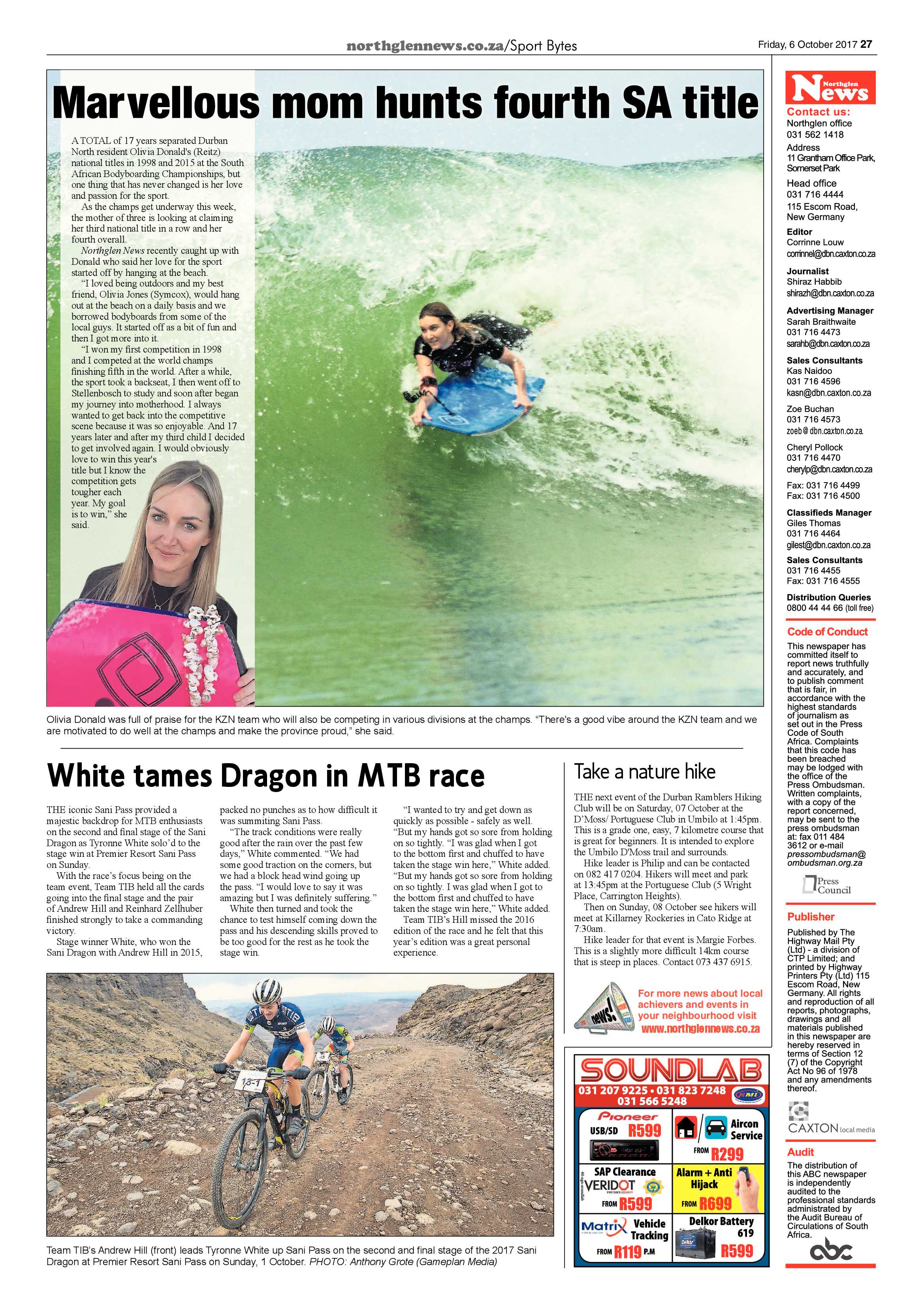 Northglen News 6 October 2017 page 27