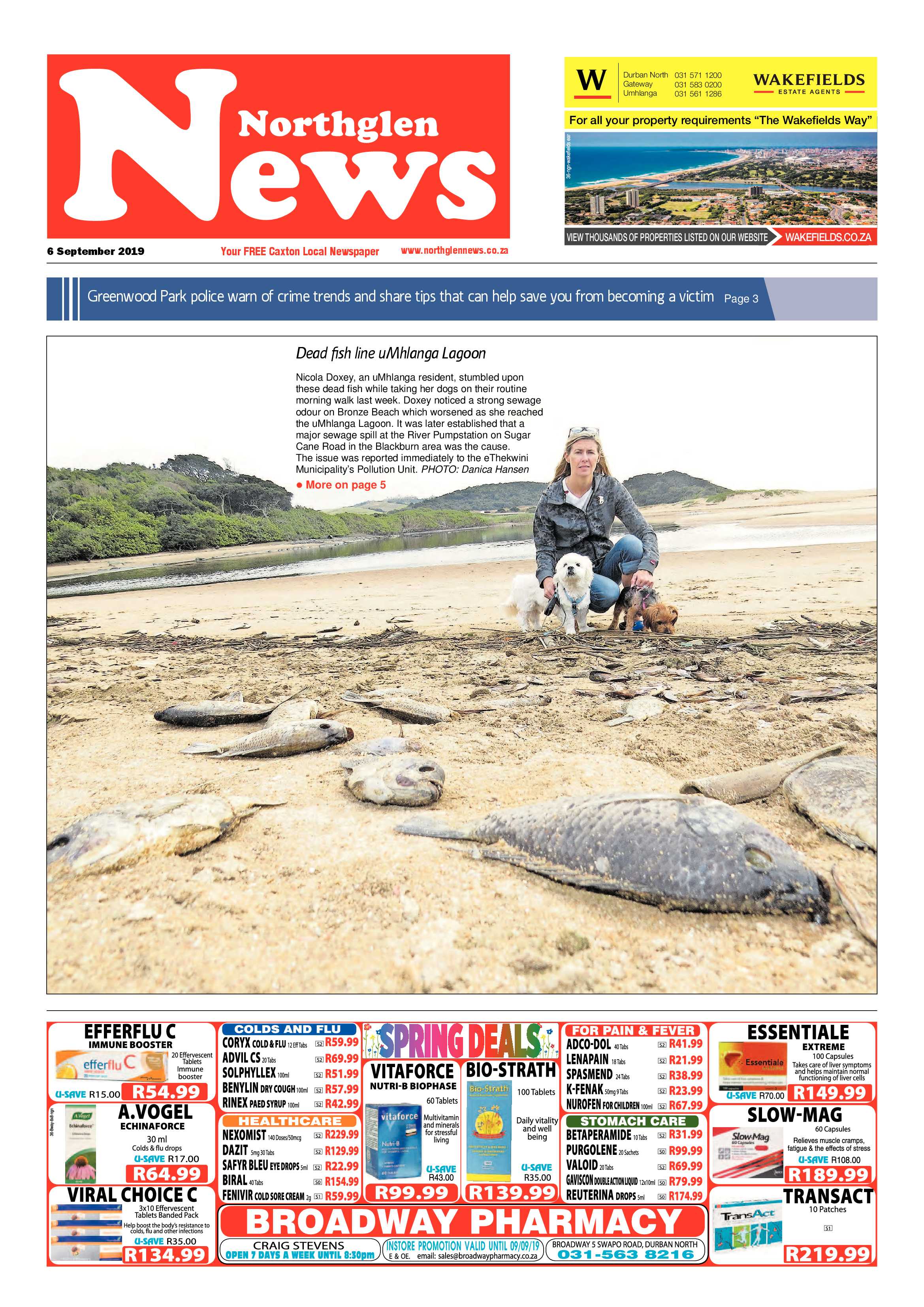 Northglen News 6 September 2019 page 1
